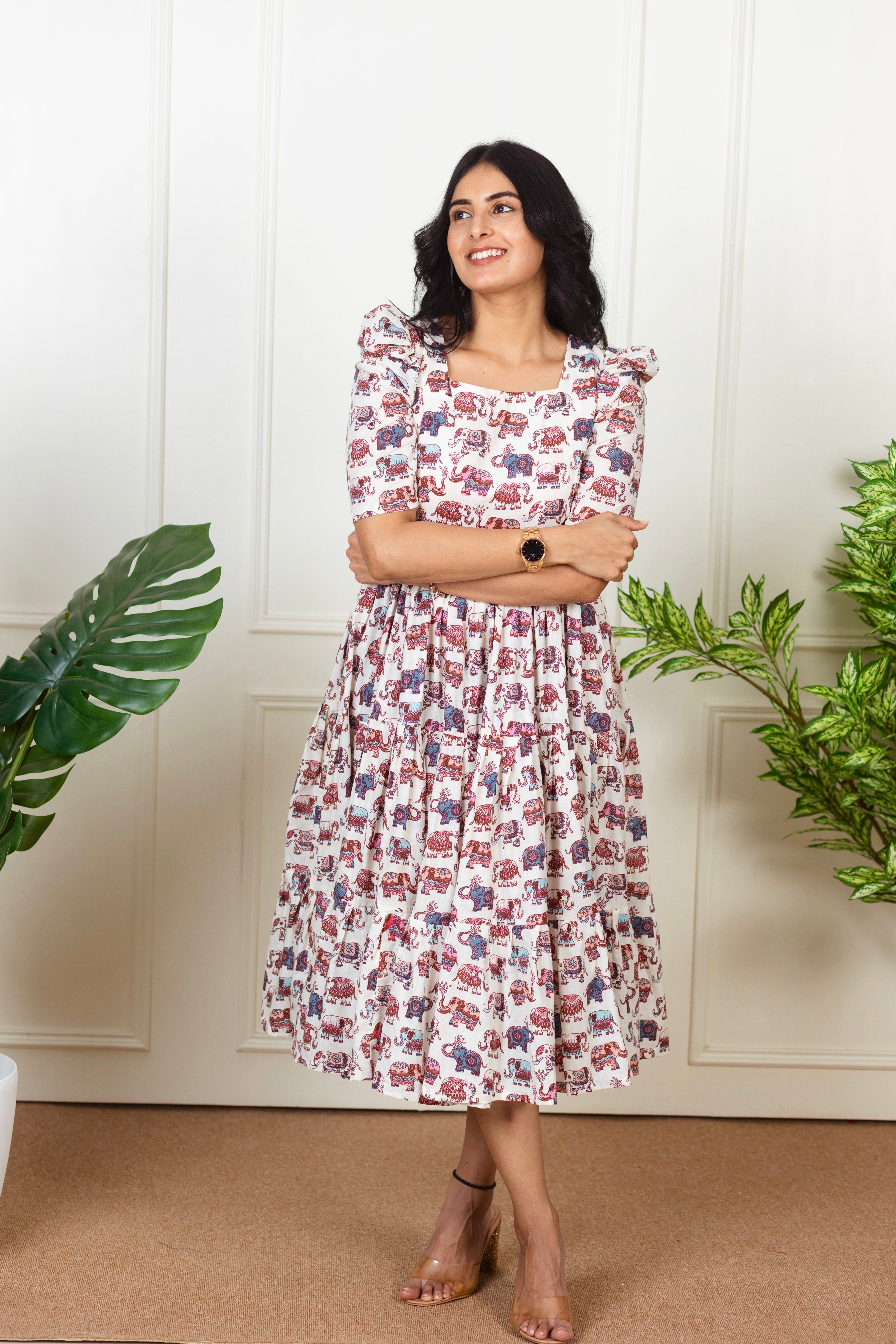 ELEPHANT PRINT DRESS