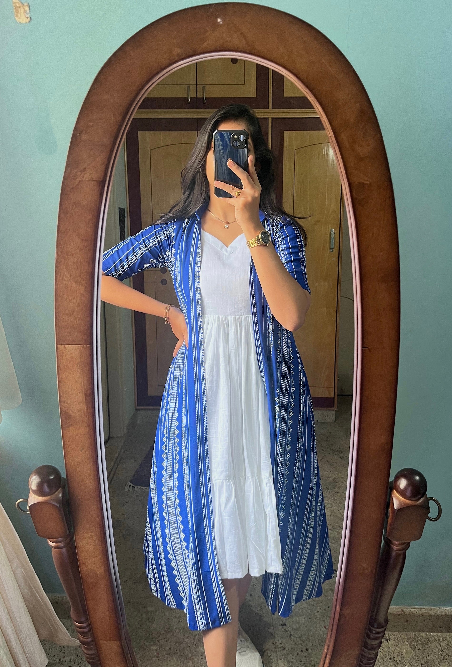 Royal blue shrug (Inner not included )