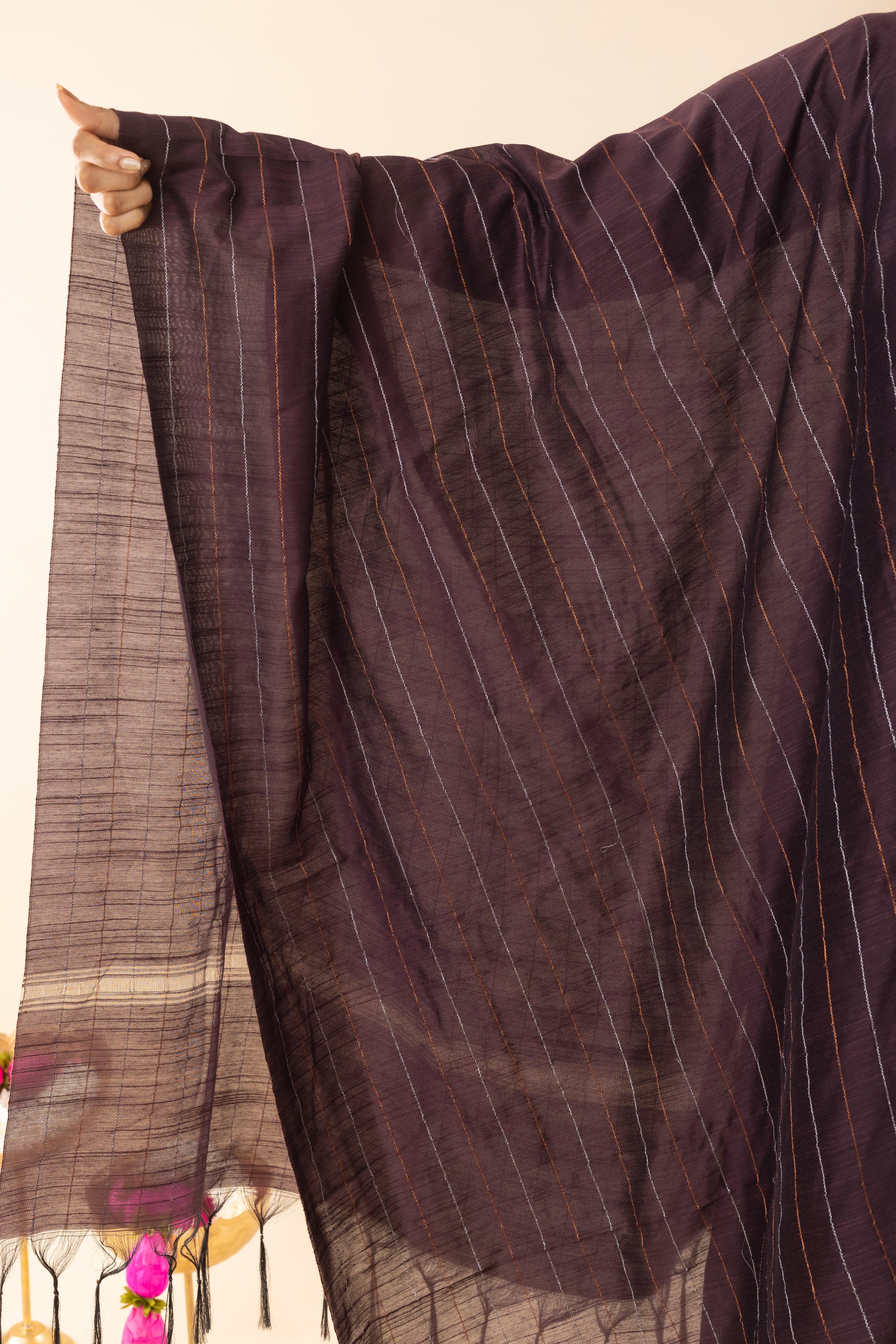 Ellora - Brown Dupion Silk Kurta Set