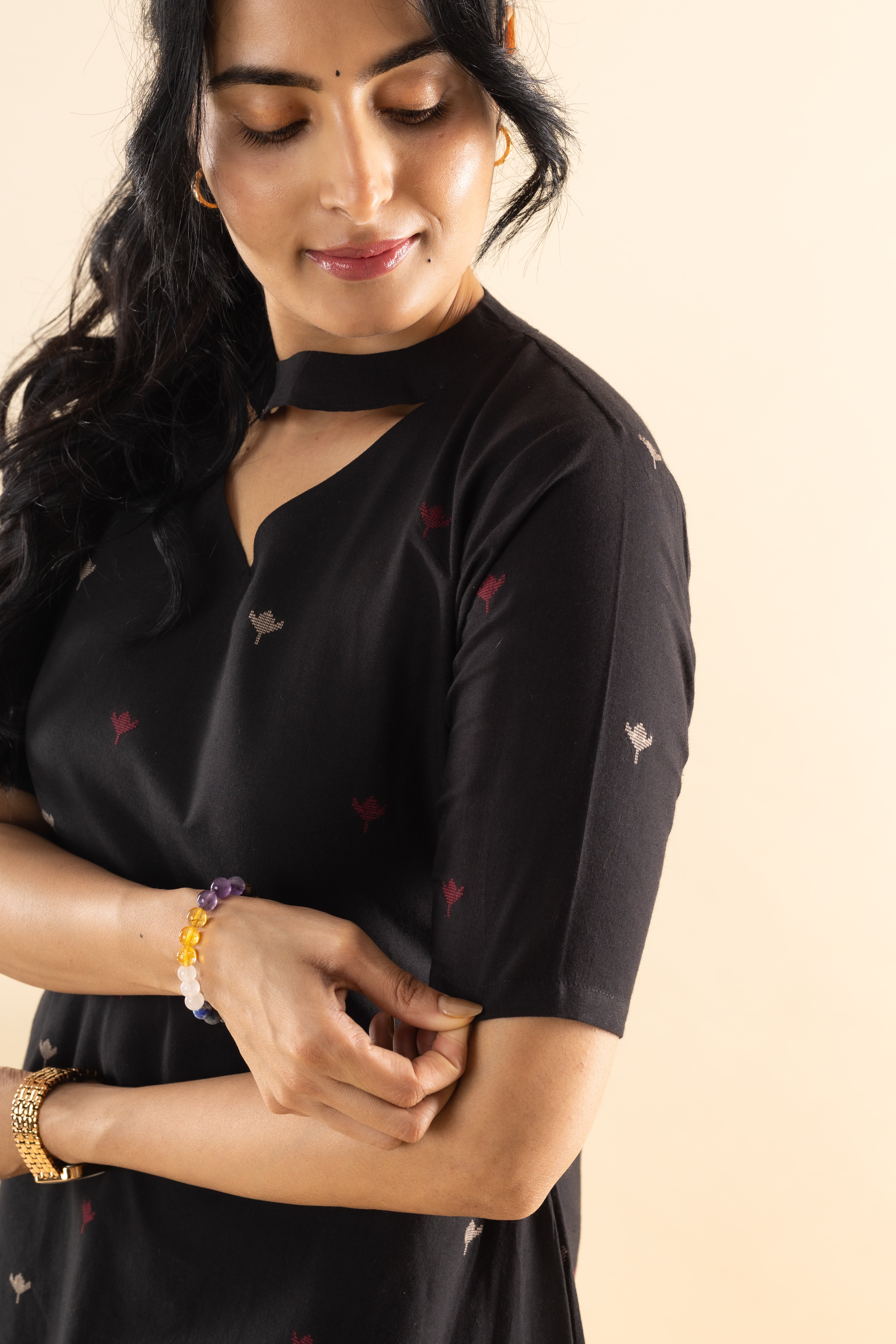 Havana - Black Handloom Cotton Kurta Set
