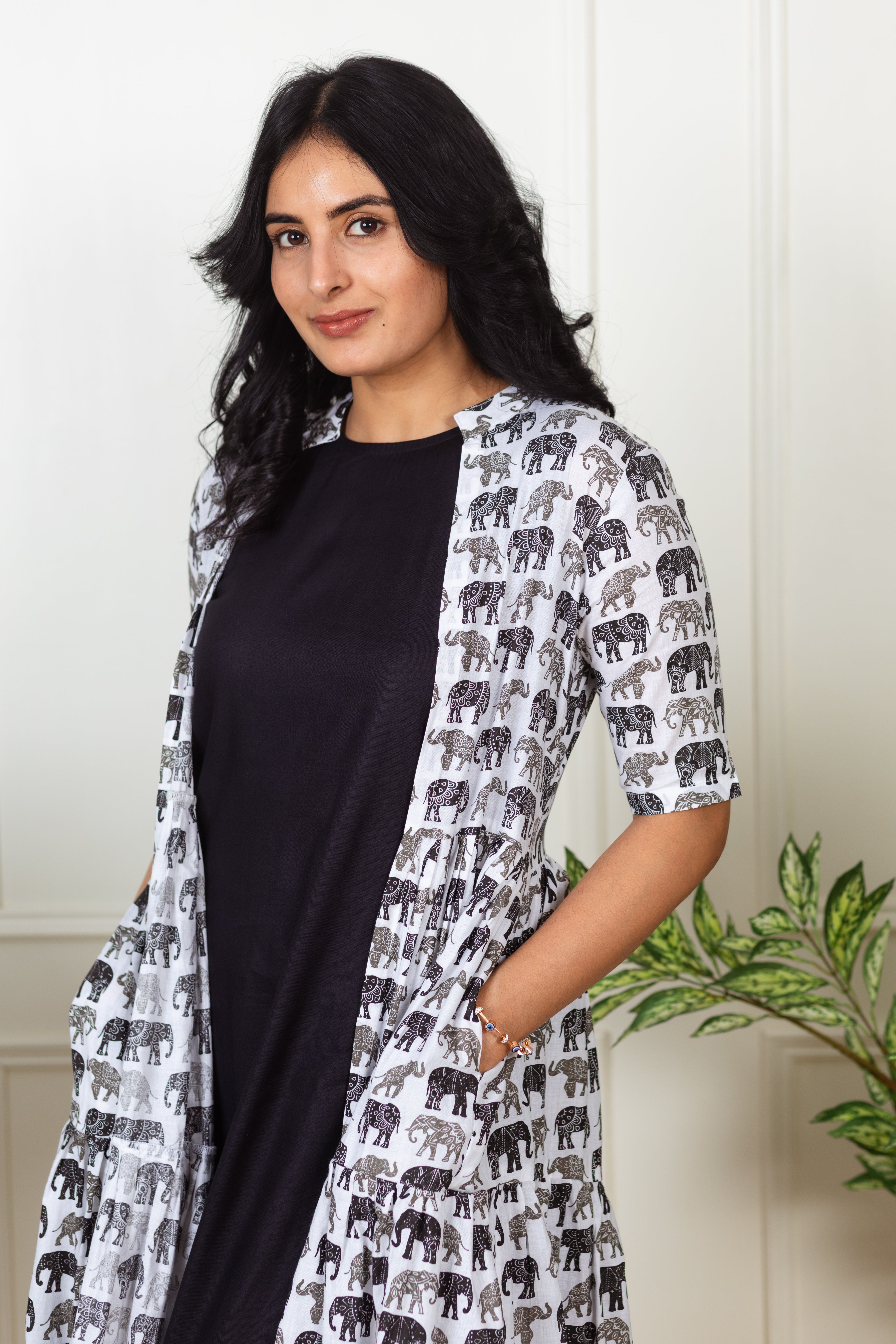 Mighty elephant shrug dress