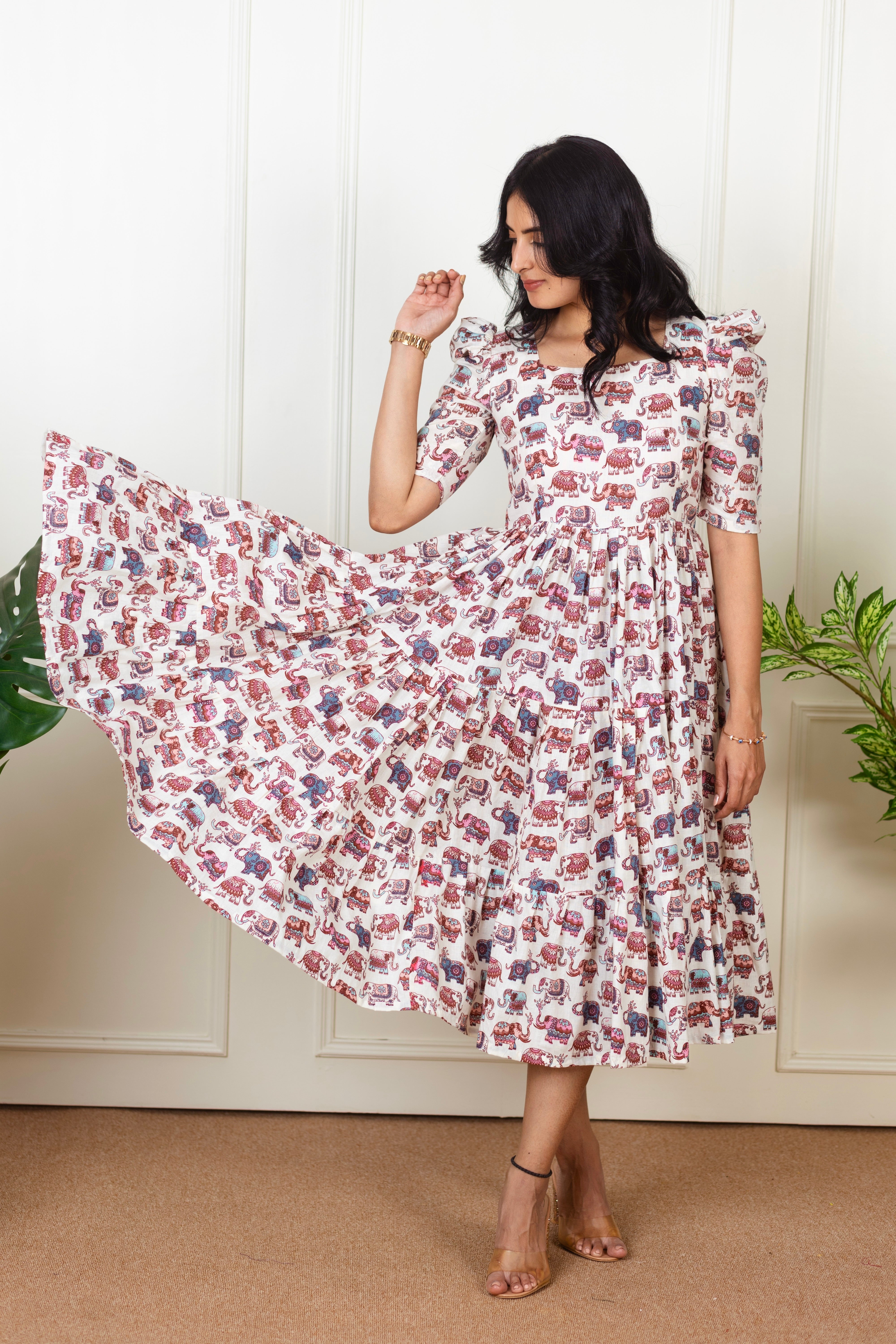 ELEPHANT PRINT DRESS