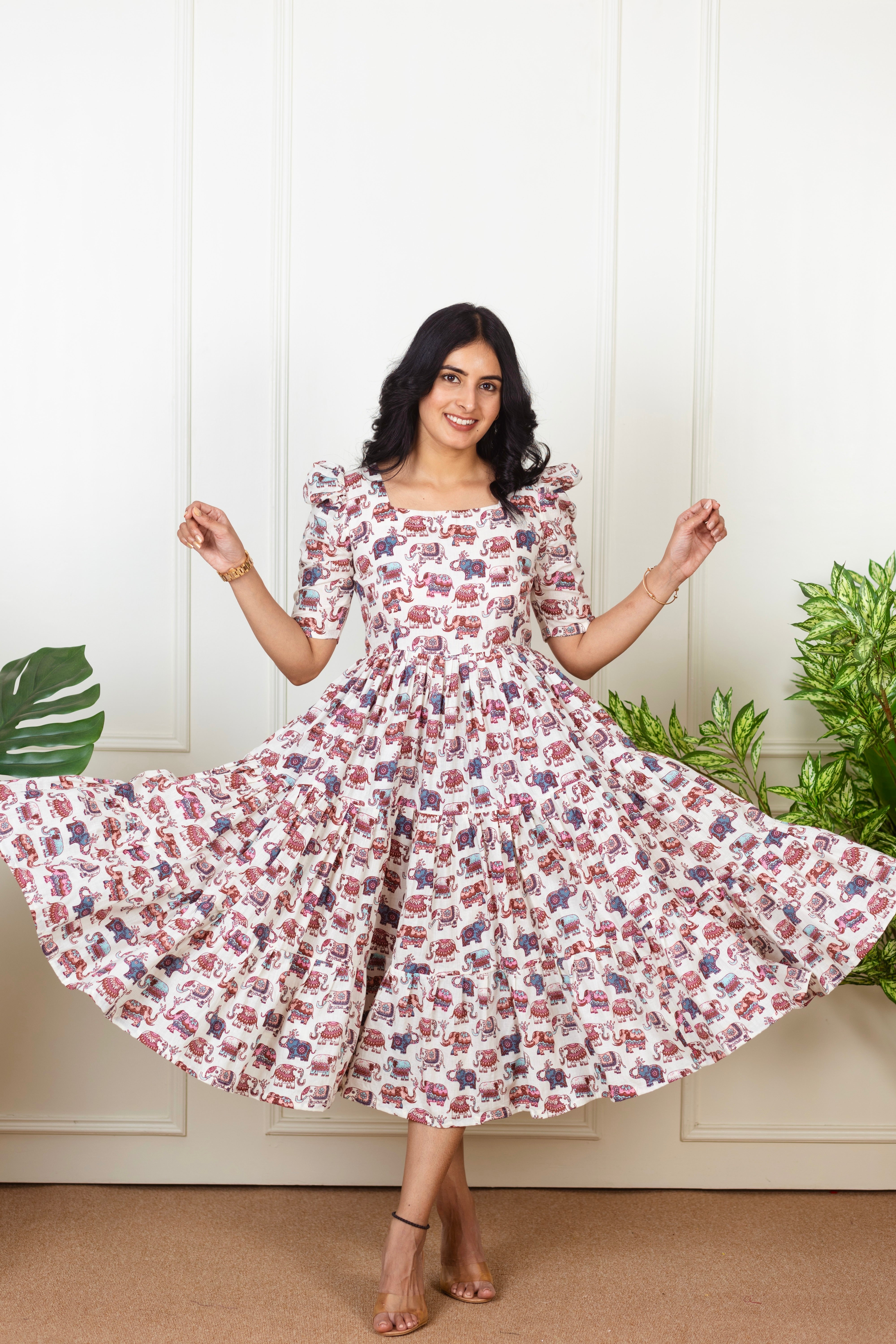 ELEPHANT PRINT DRESS