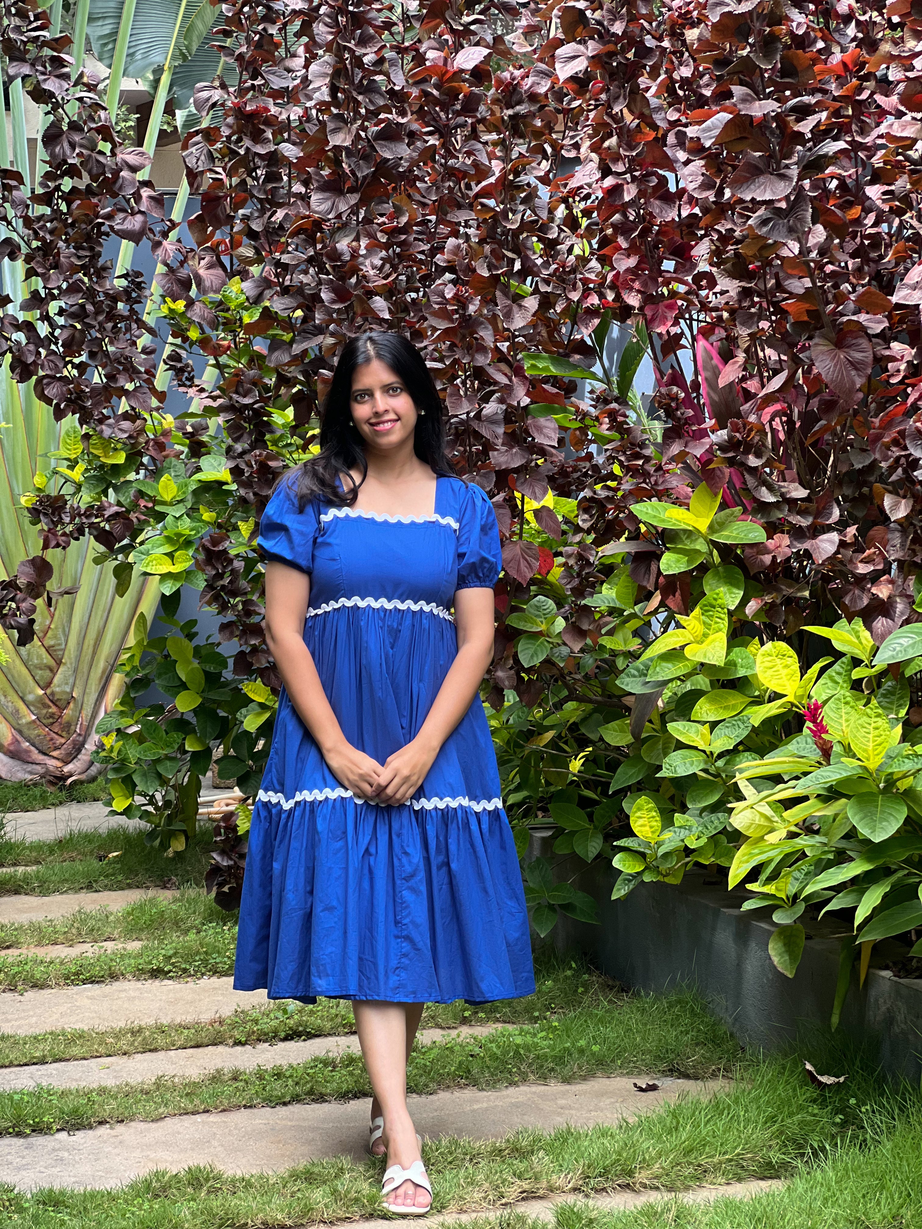 Autumn Sky - Blue Cotton Dress