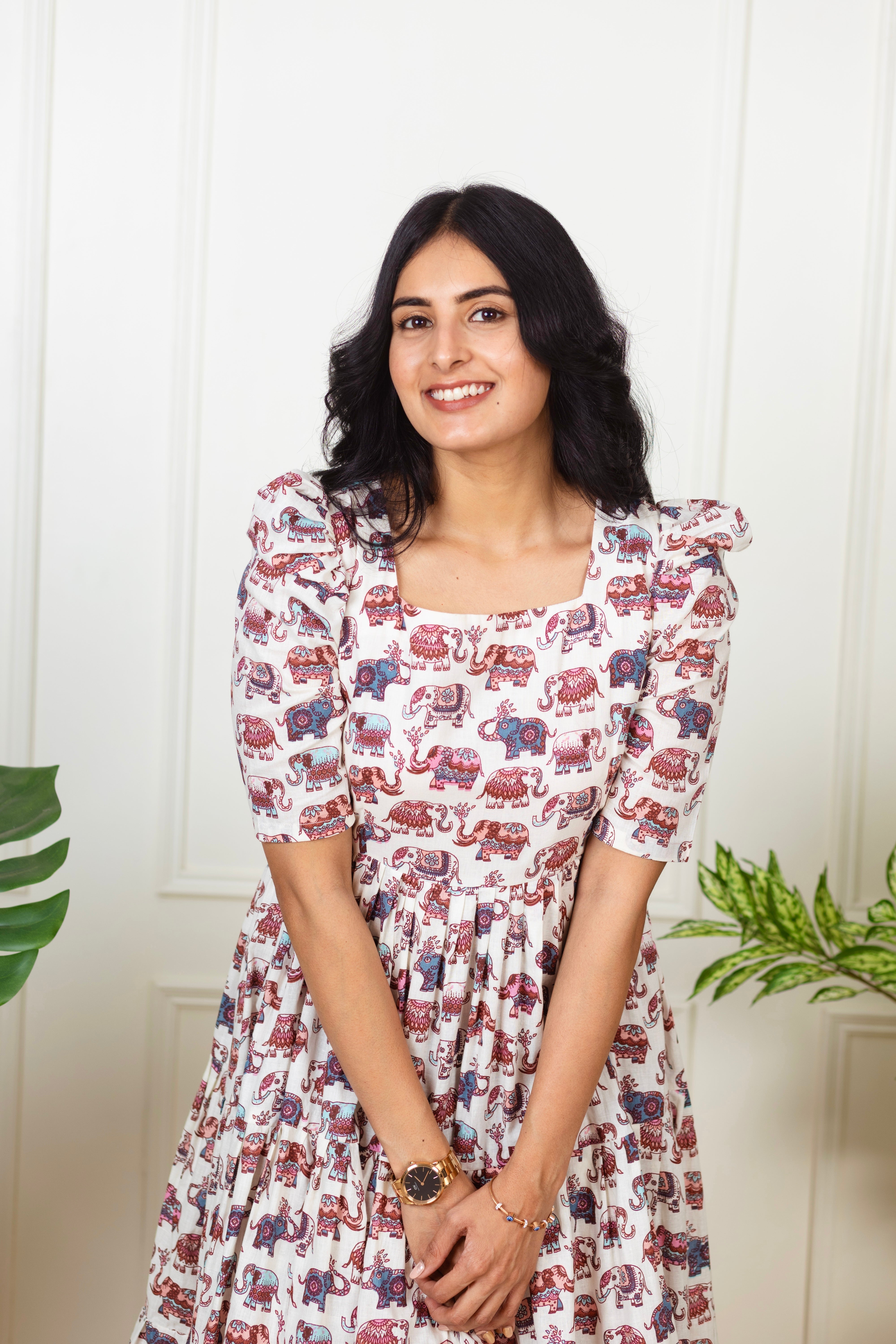 ELEPHANT PRINT DRESS