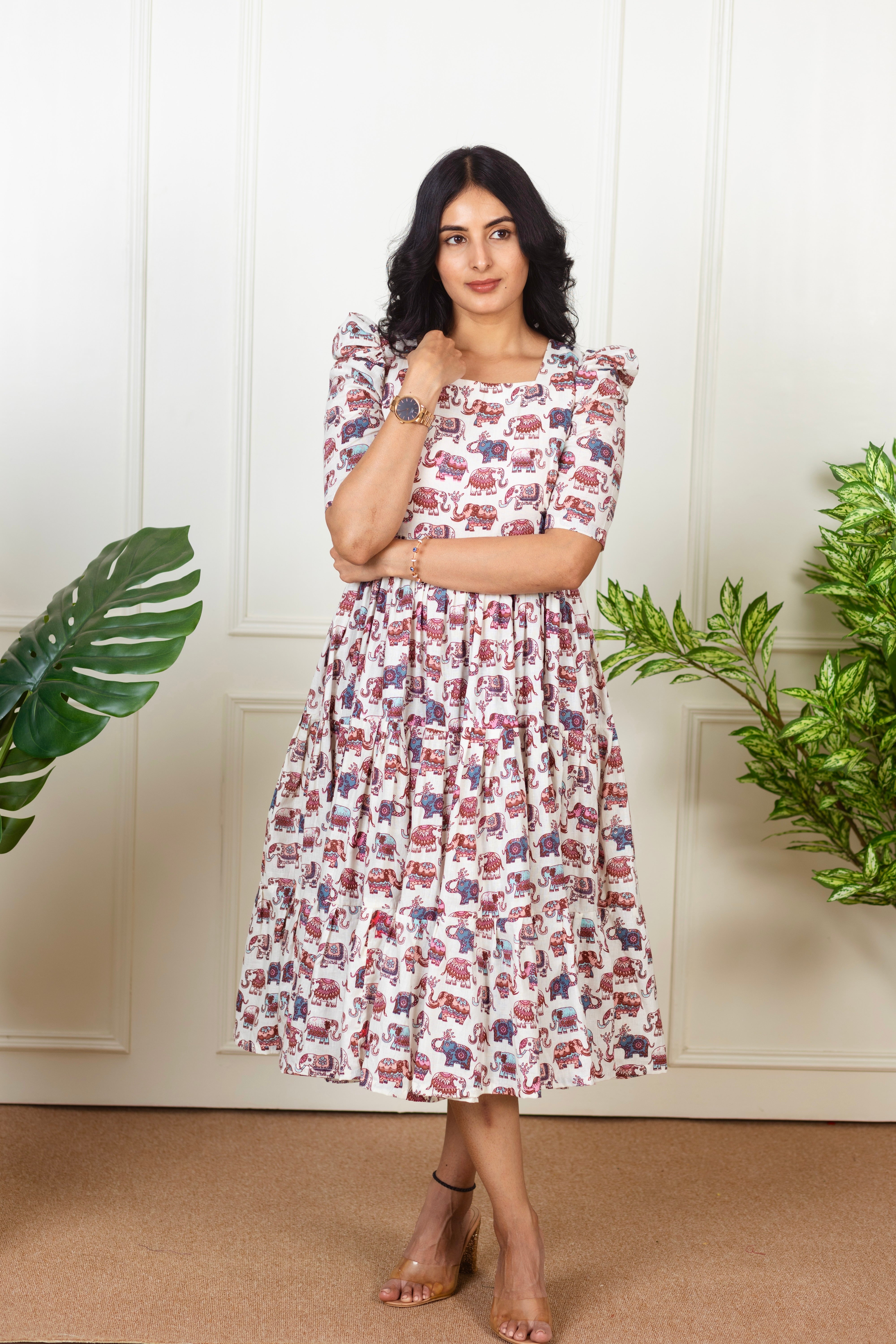 ELEPHANT PRINT DRESS