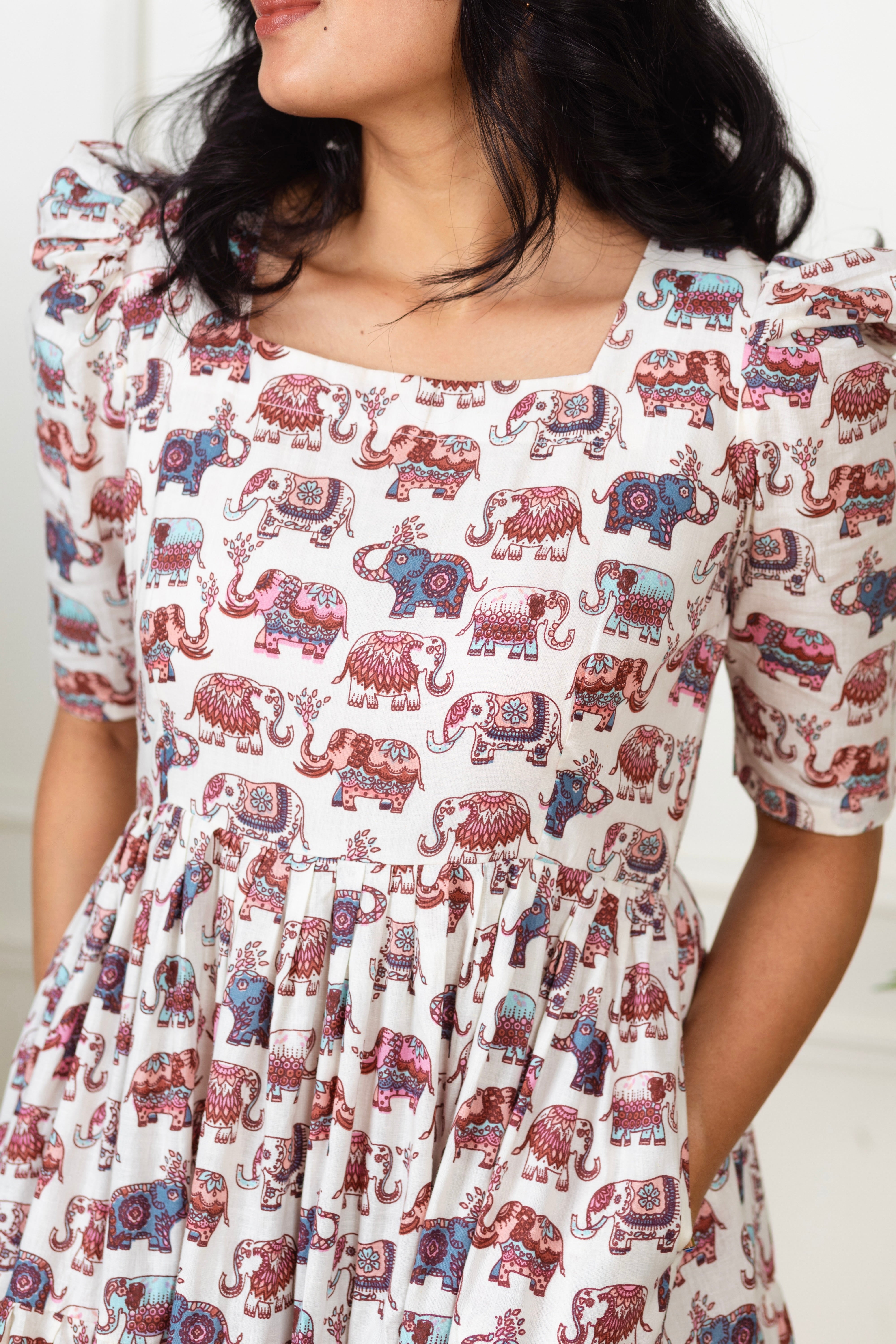 ELEPHANT PRINT DRESS