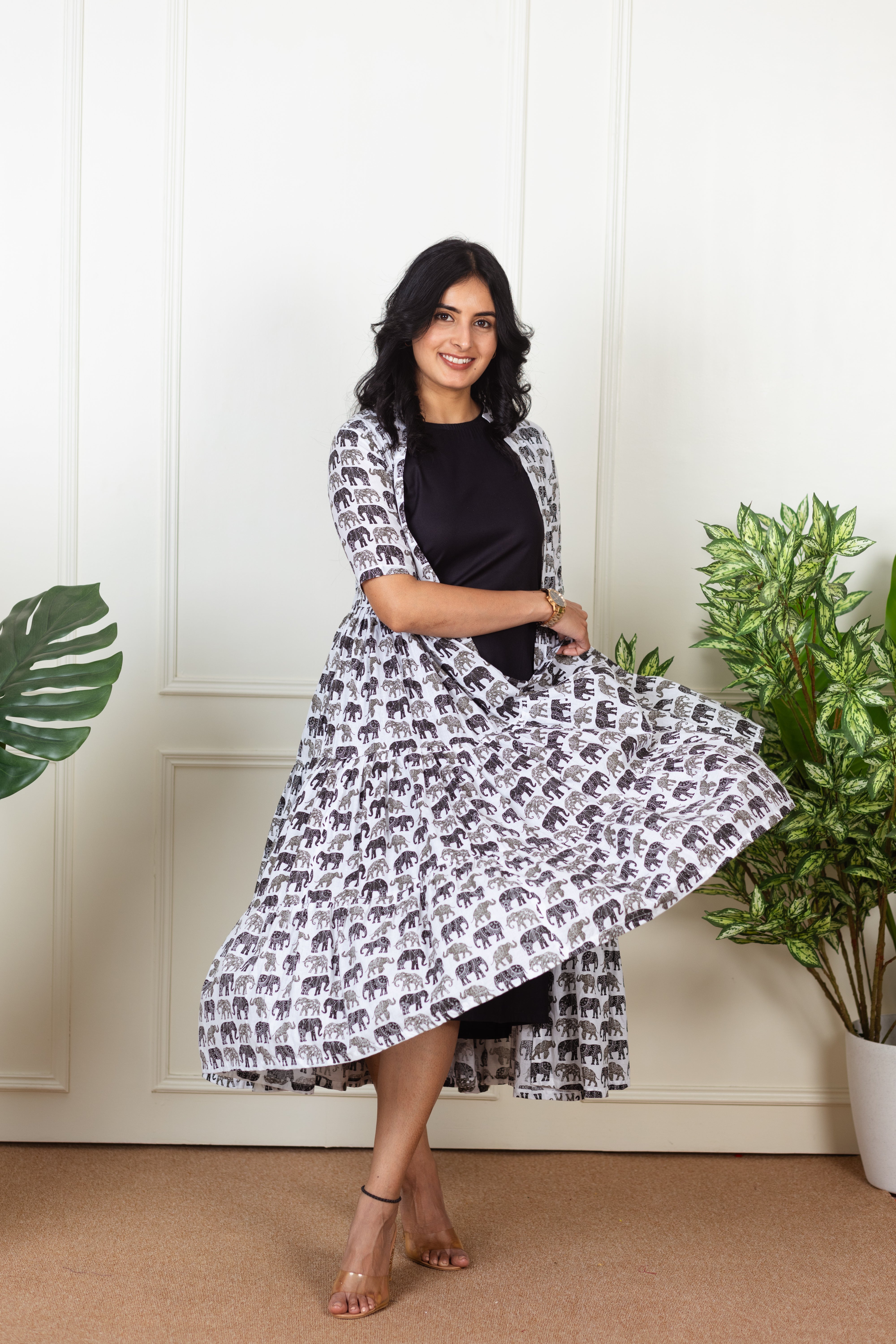 Mighty elephant shrug dress