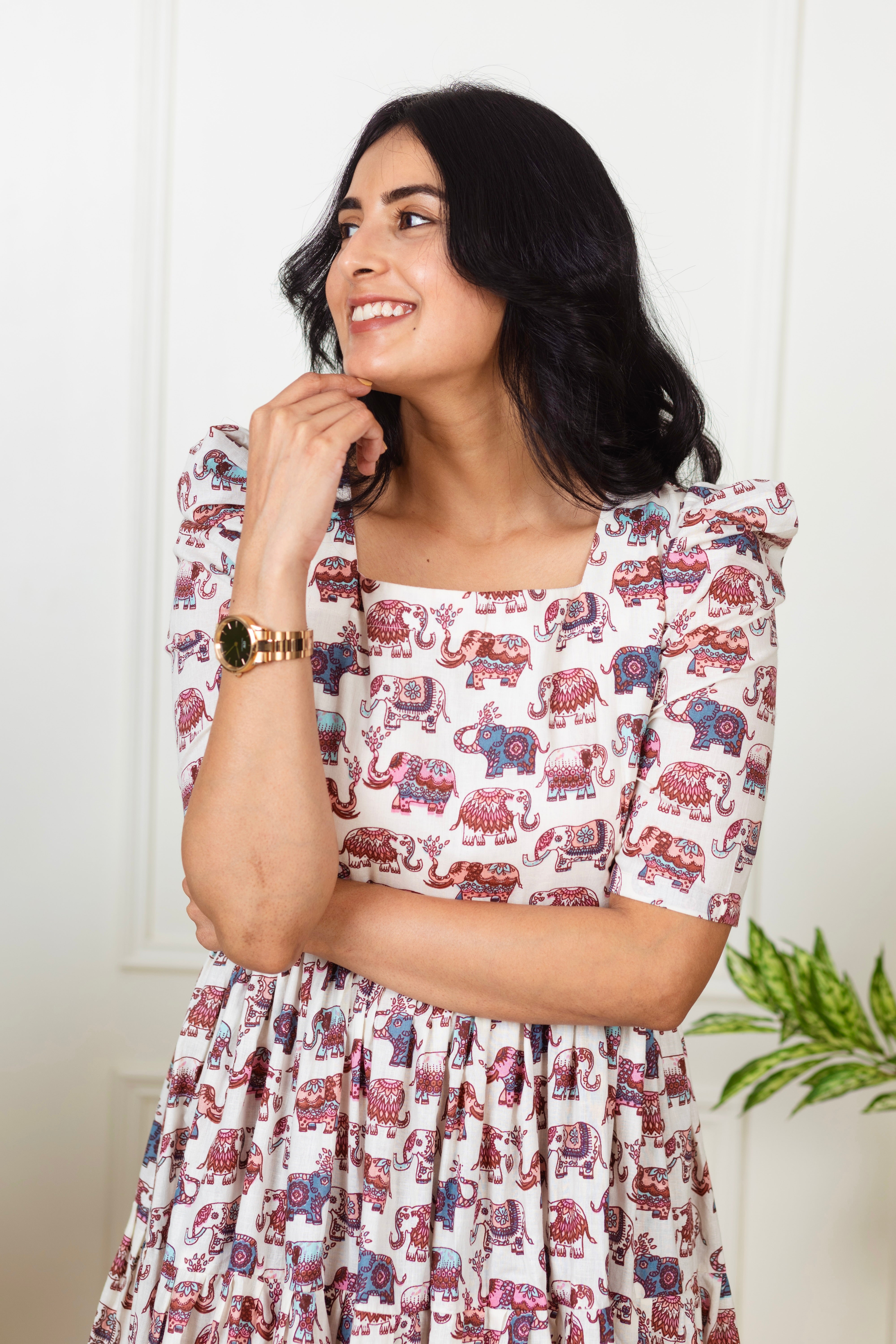 ELEPHANT PRINT DRESS