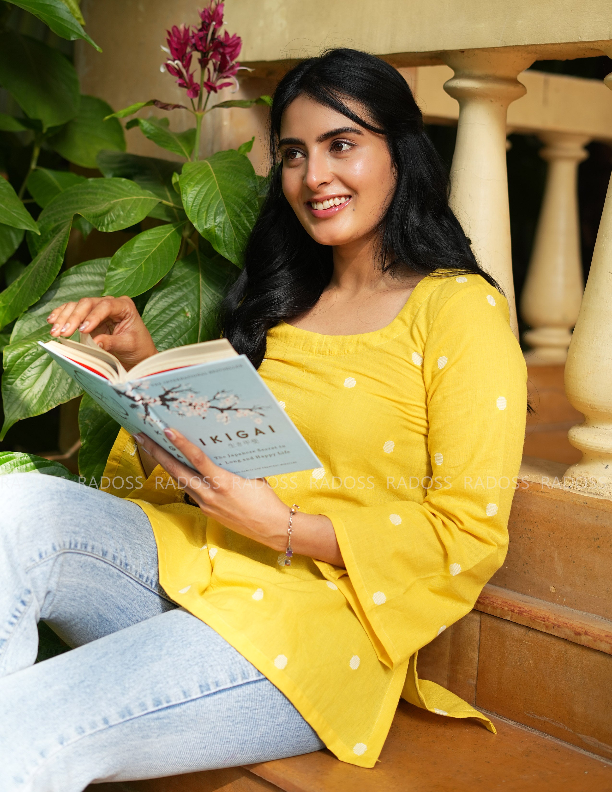 Yellow Handloom Cotton Top
