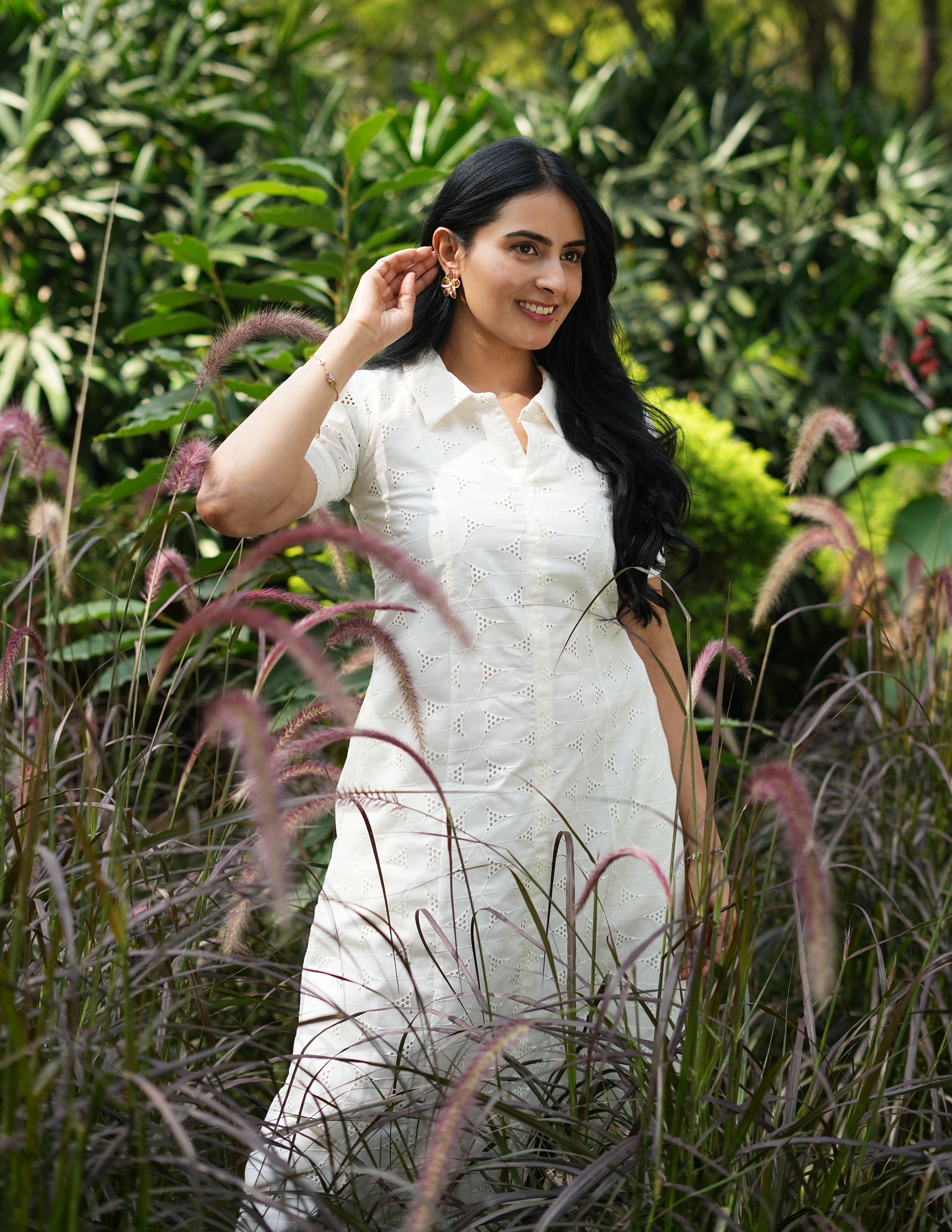 Off-White Hakoba A-Line Dress