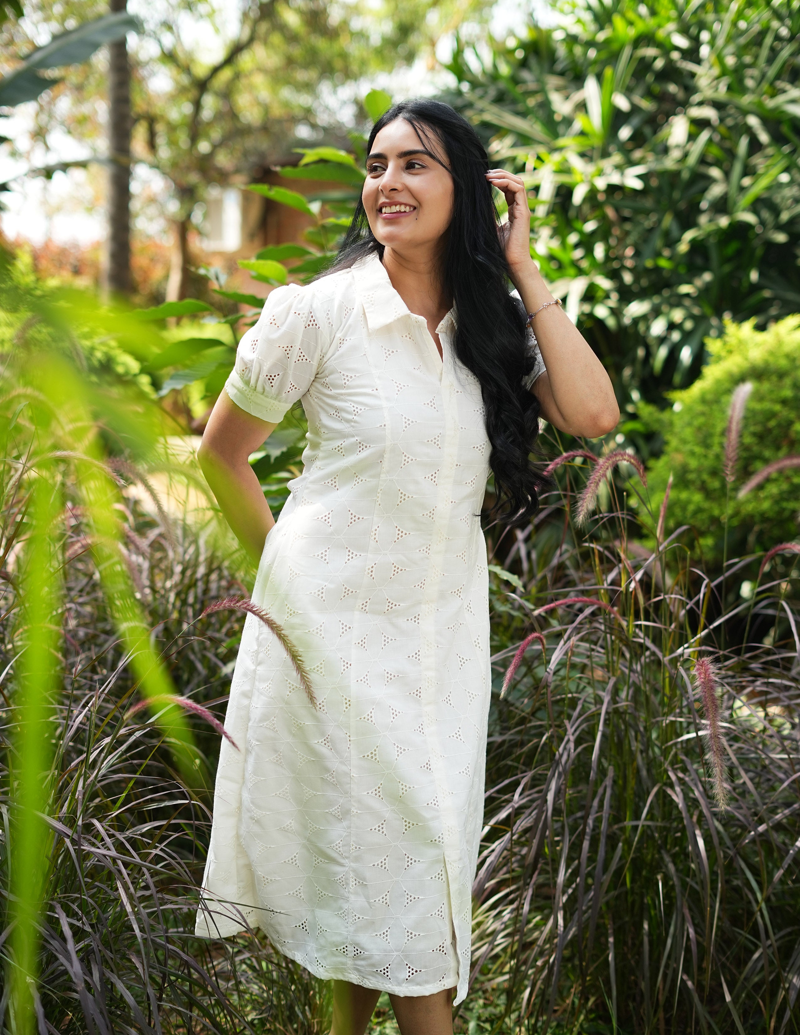 Off-White Hakoba A-Line Dress