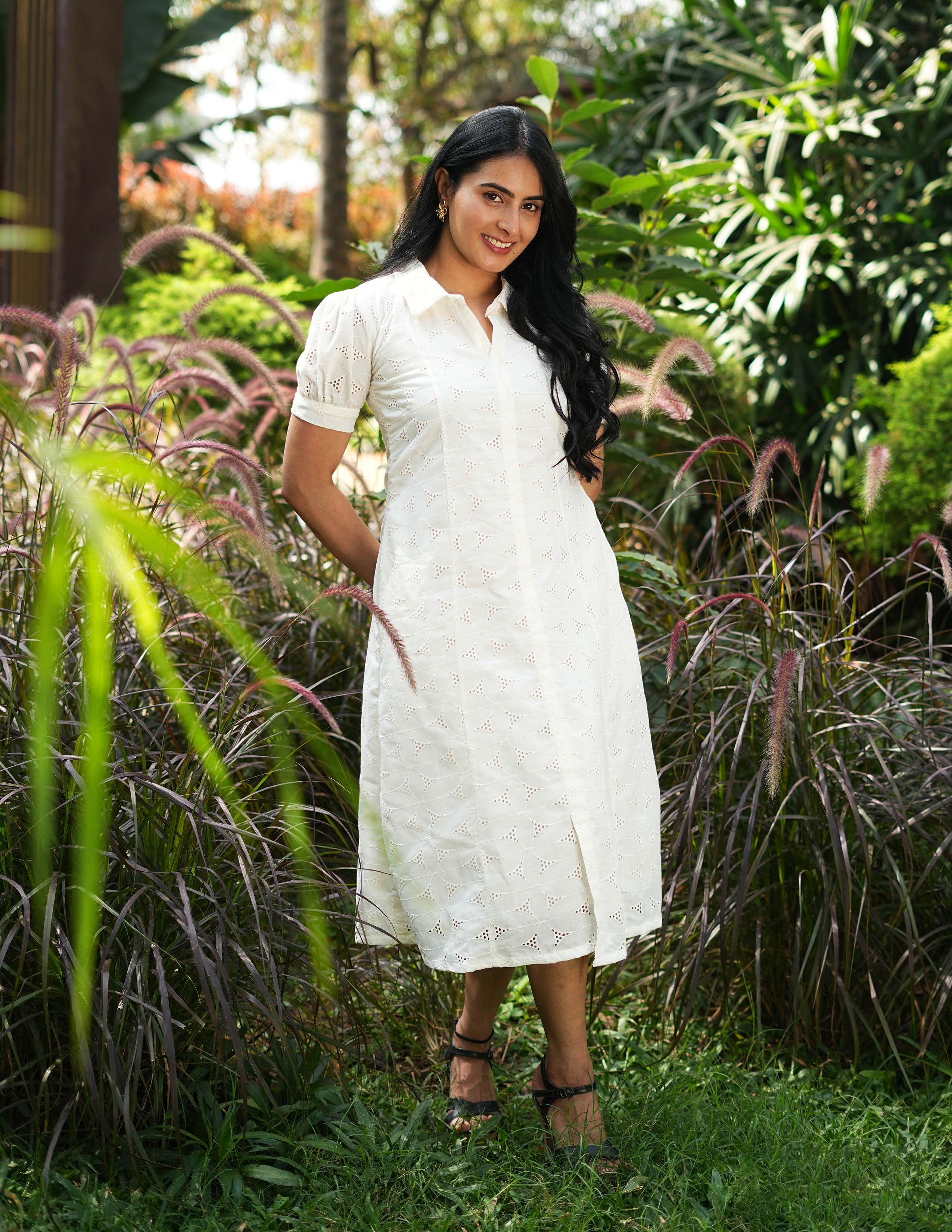 Off-White Hakoba A-Line Dress