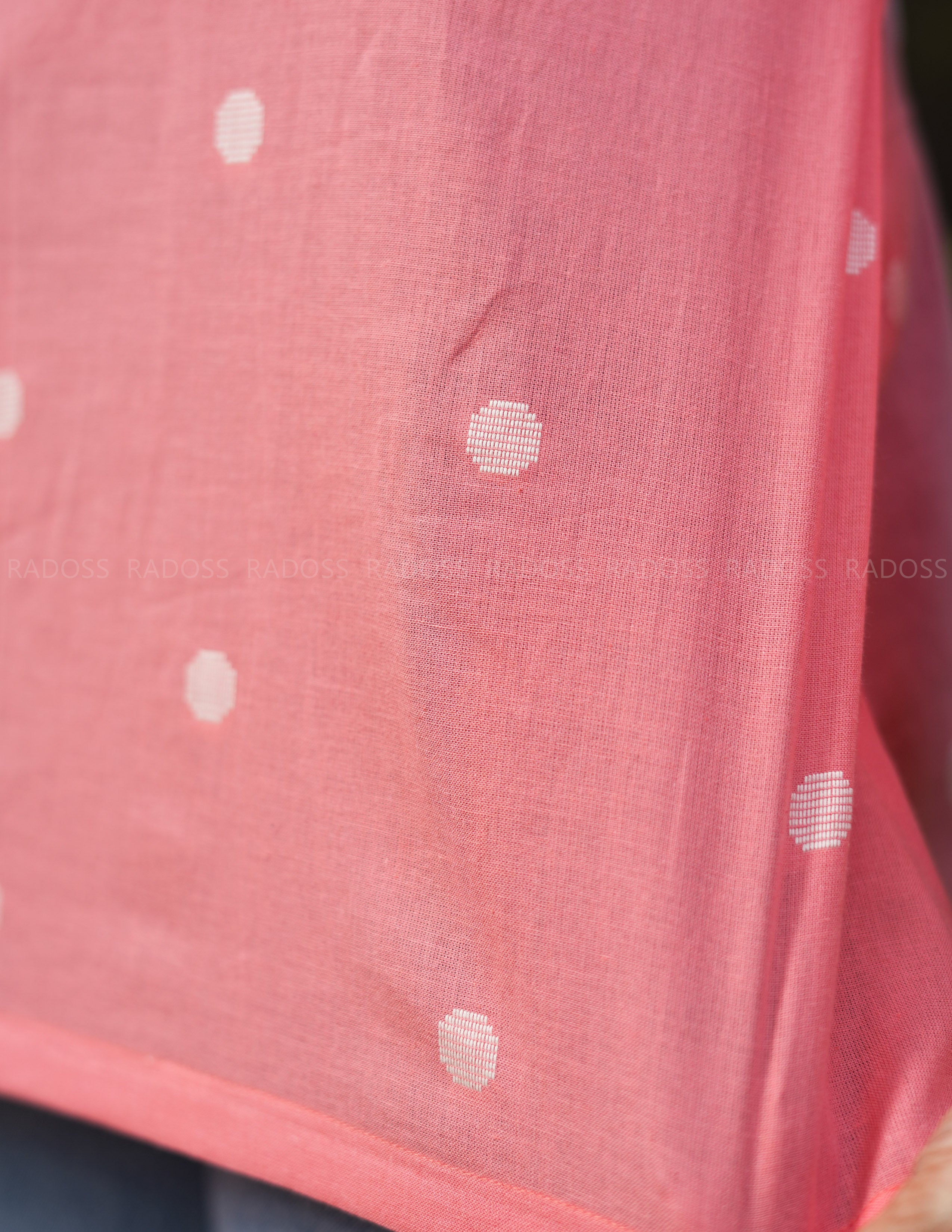 Peach Handloom Cotton Top