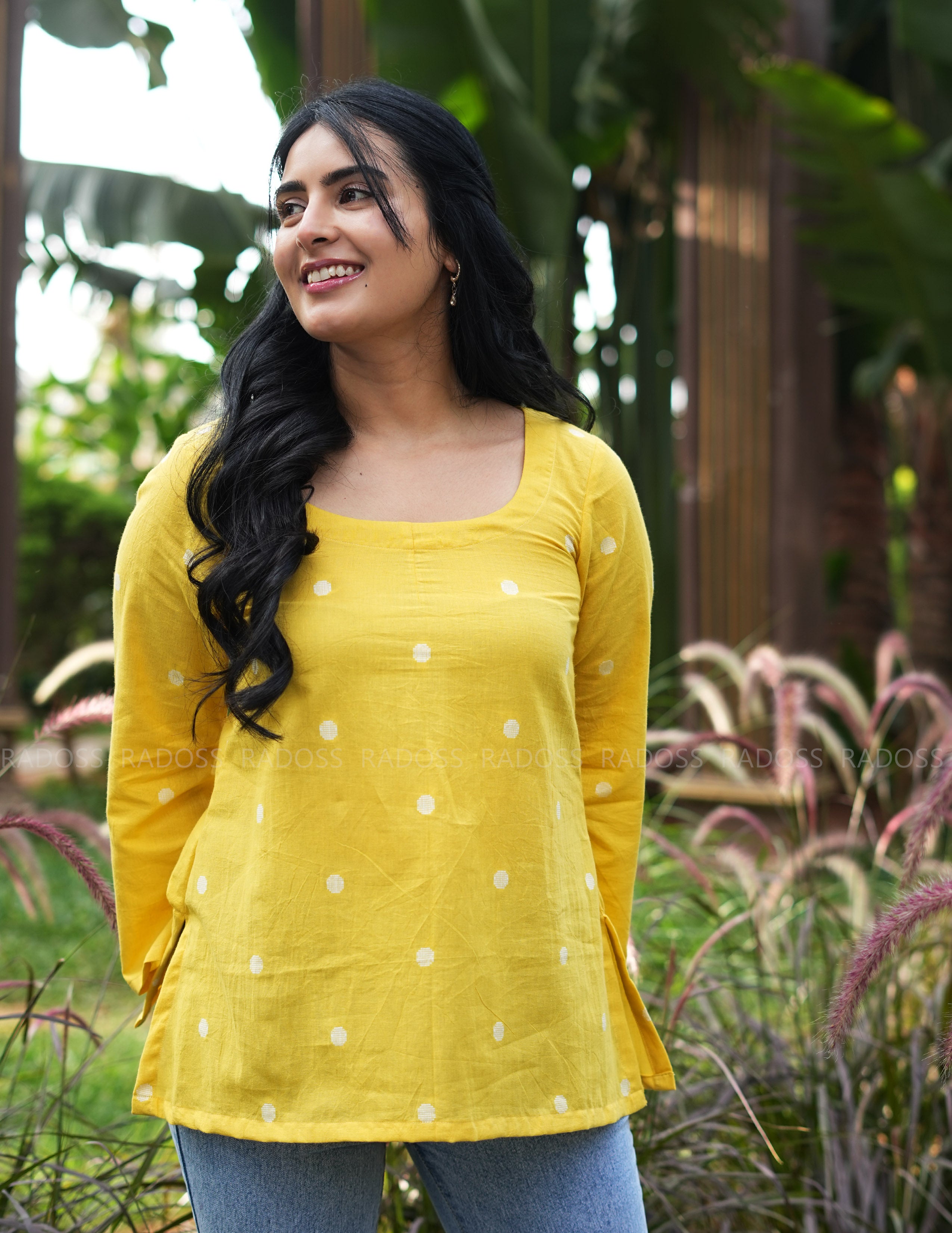 Yellow Handloom Cotton Top