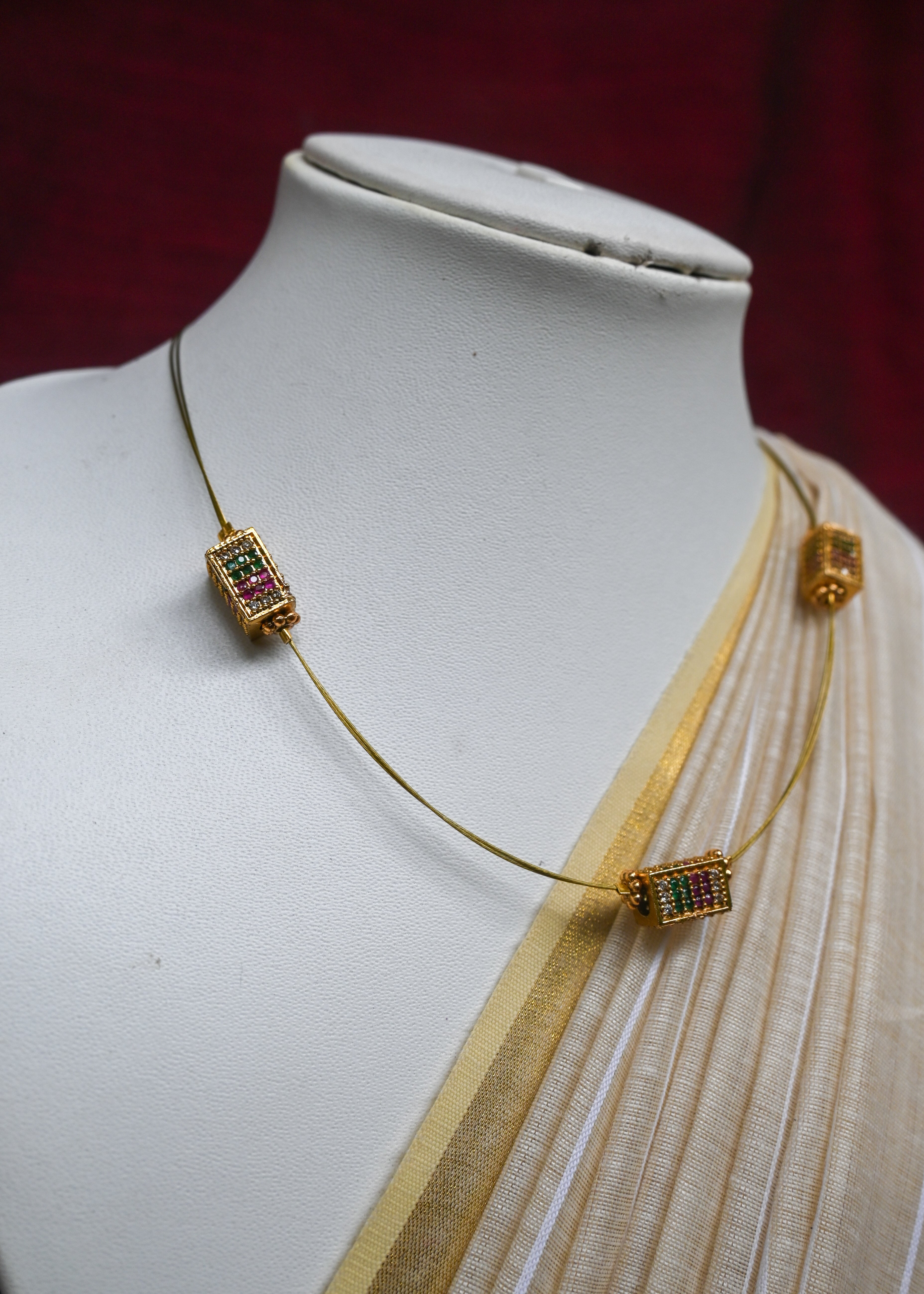 Navratna - Glow Bead Invisible Necklace