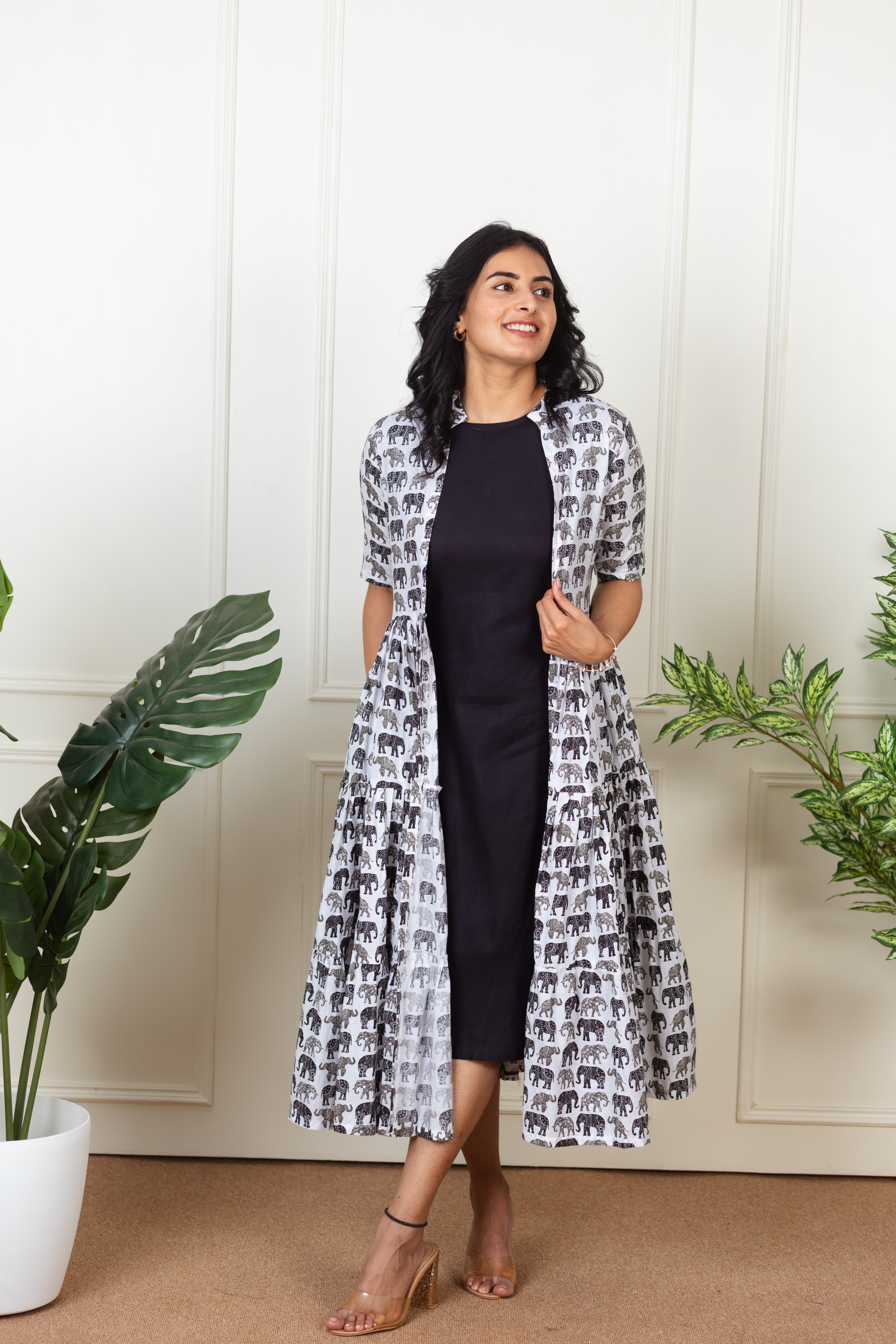 Mighty elephant shrug dress