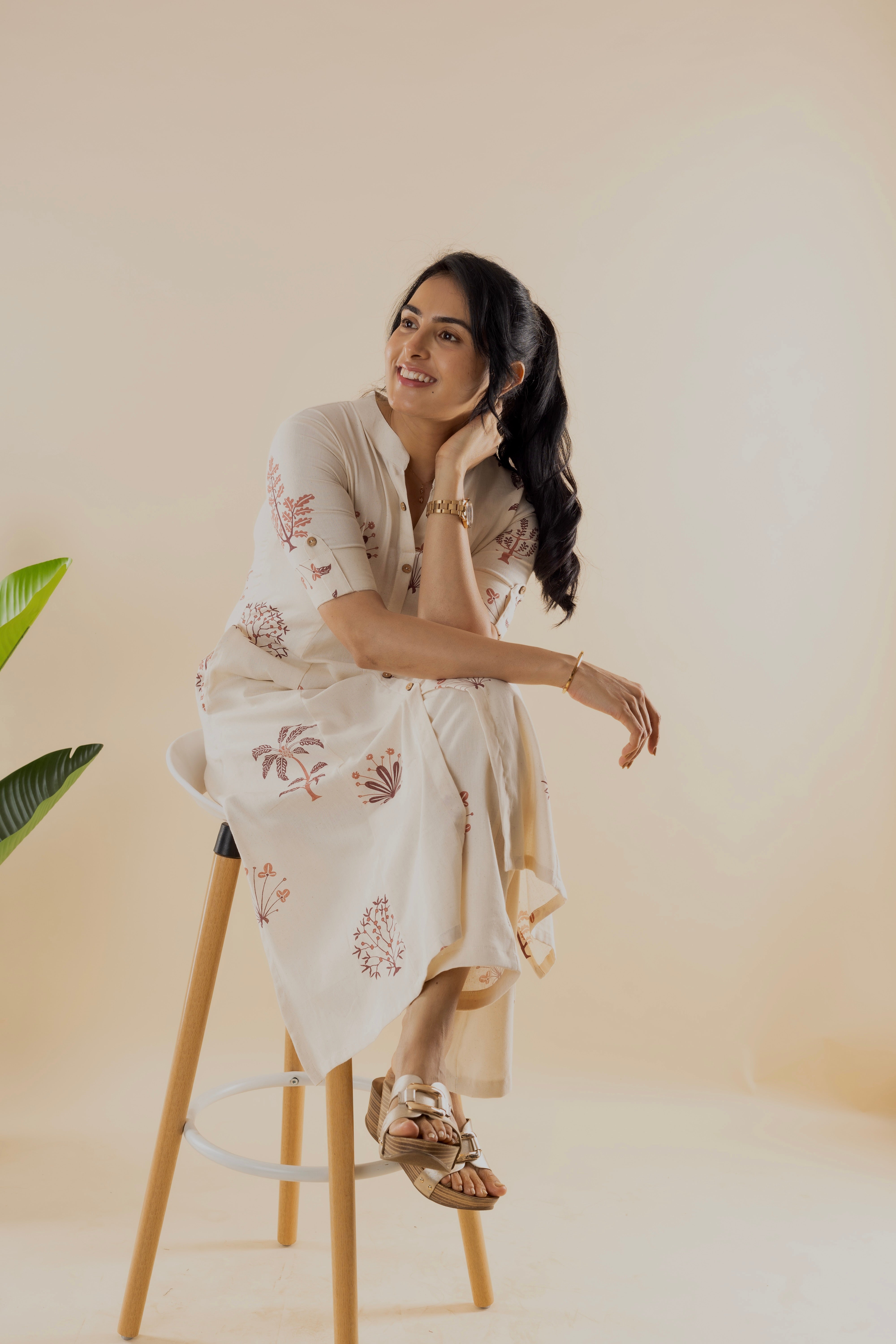 Rosina - Off White Cotton Kurta Set