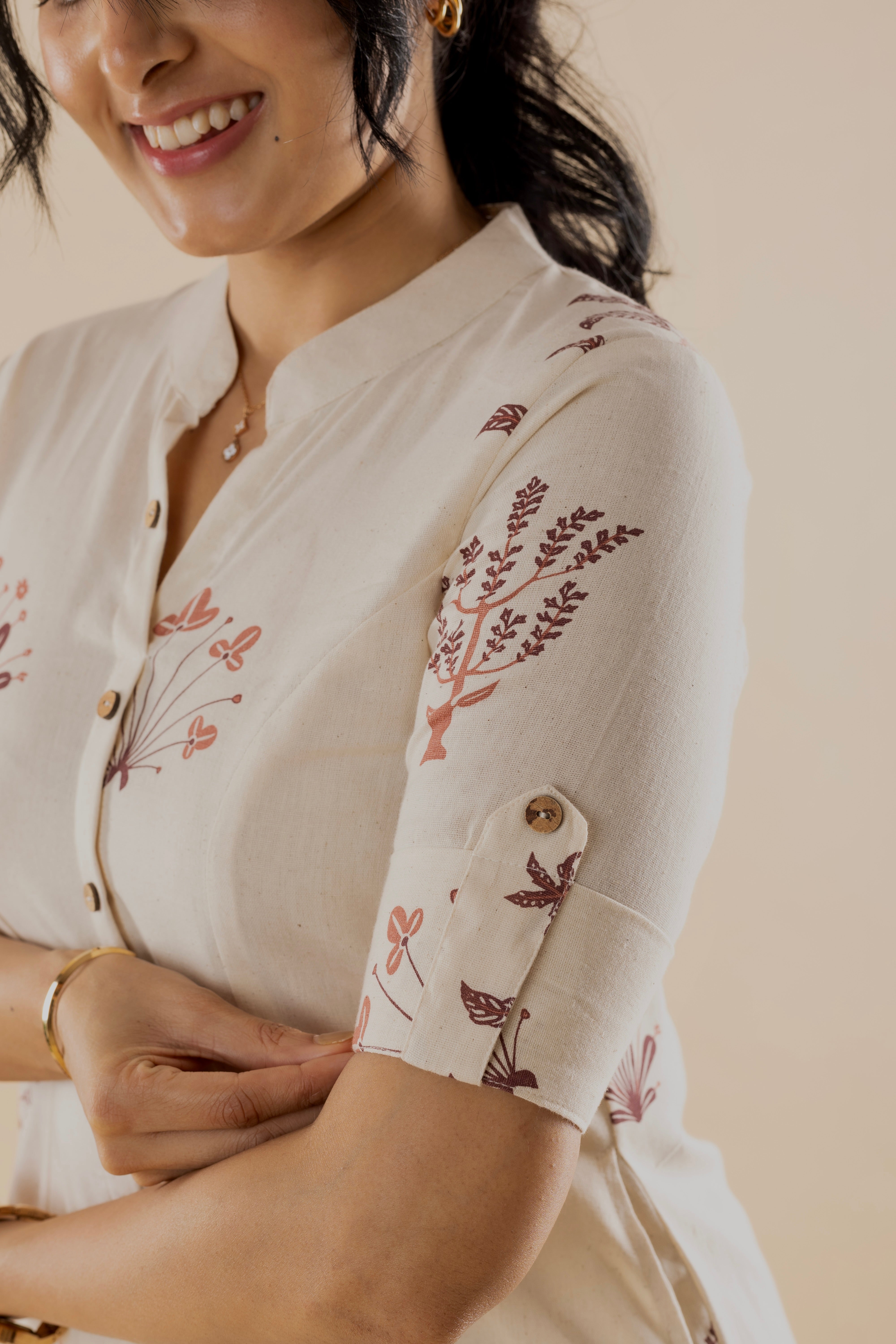 Rosina - Off White Cotton Kurta Set