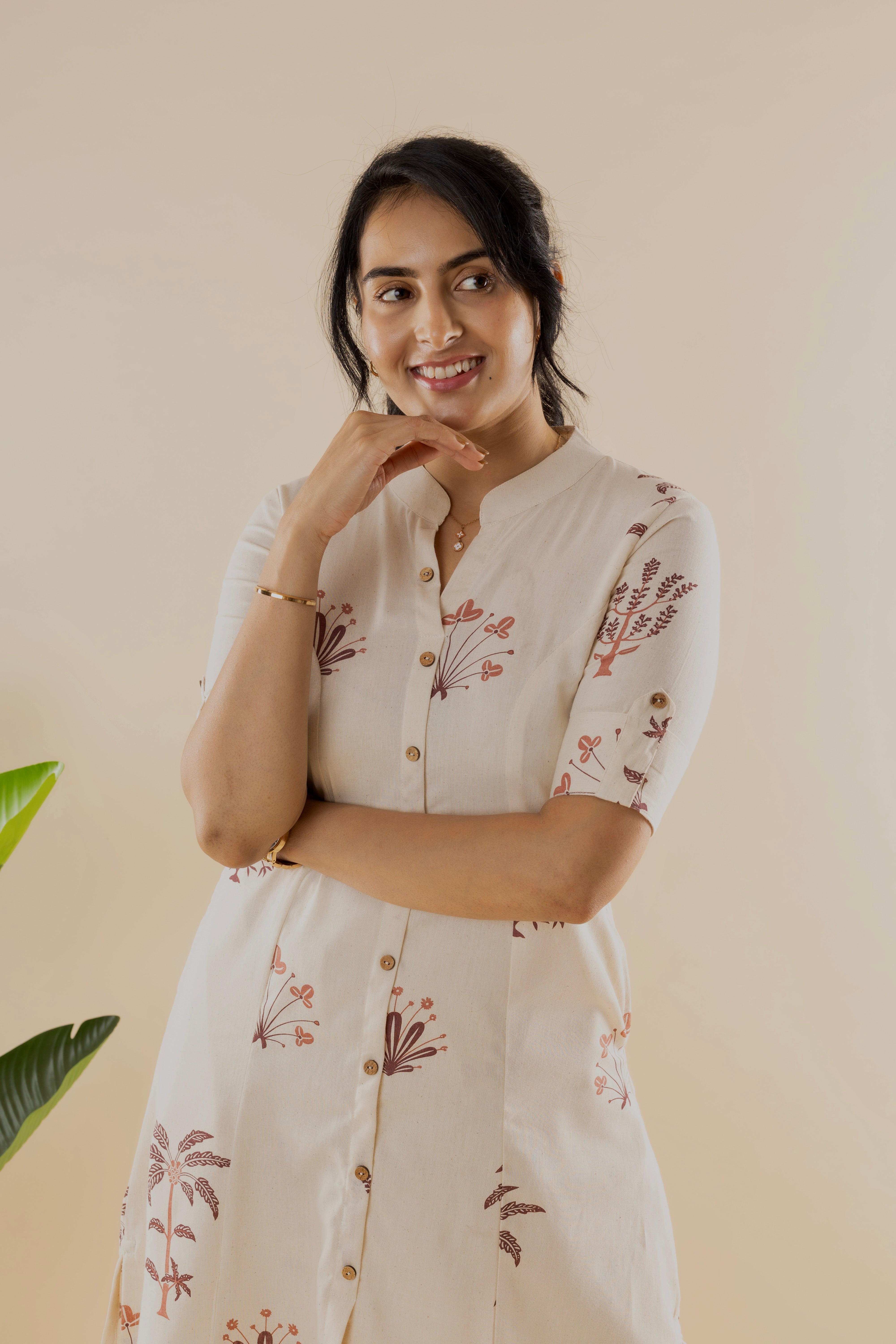 Rosina - Off White Cotton Kurta Set