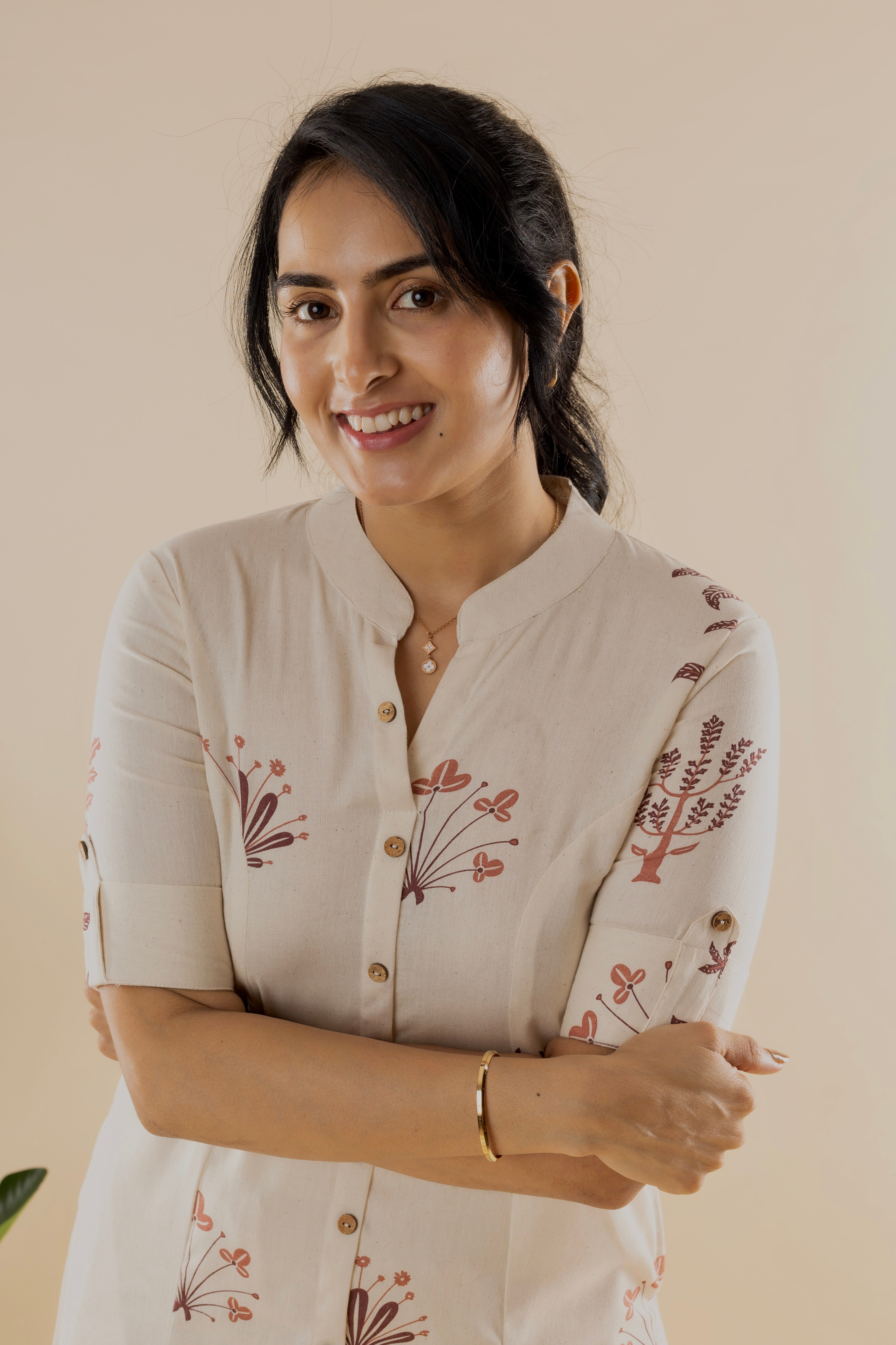 Rosina - Off White Cotton Kurta Set