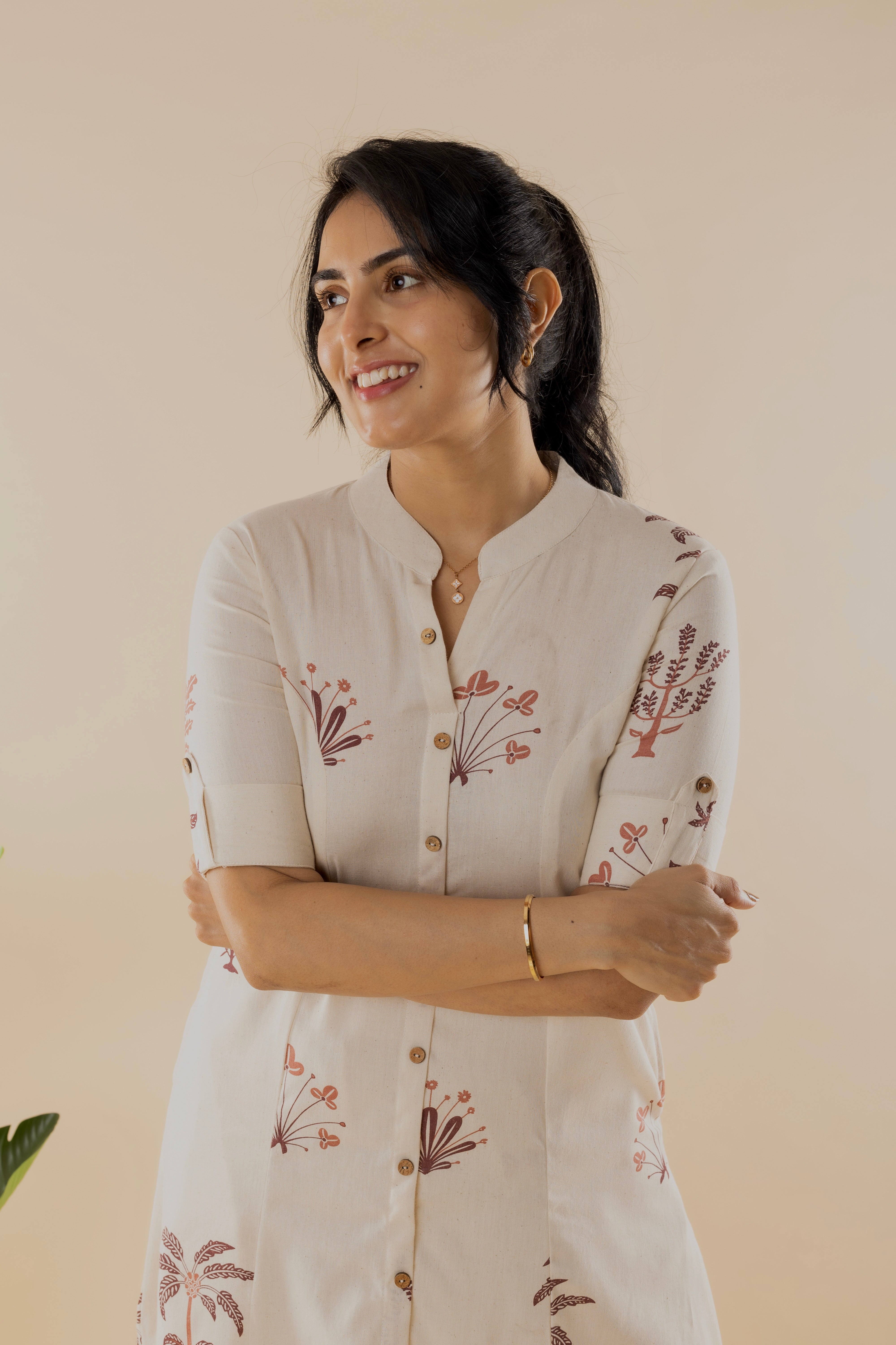 Rosina - Off White Cotton Kurta Set