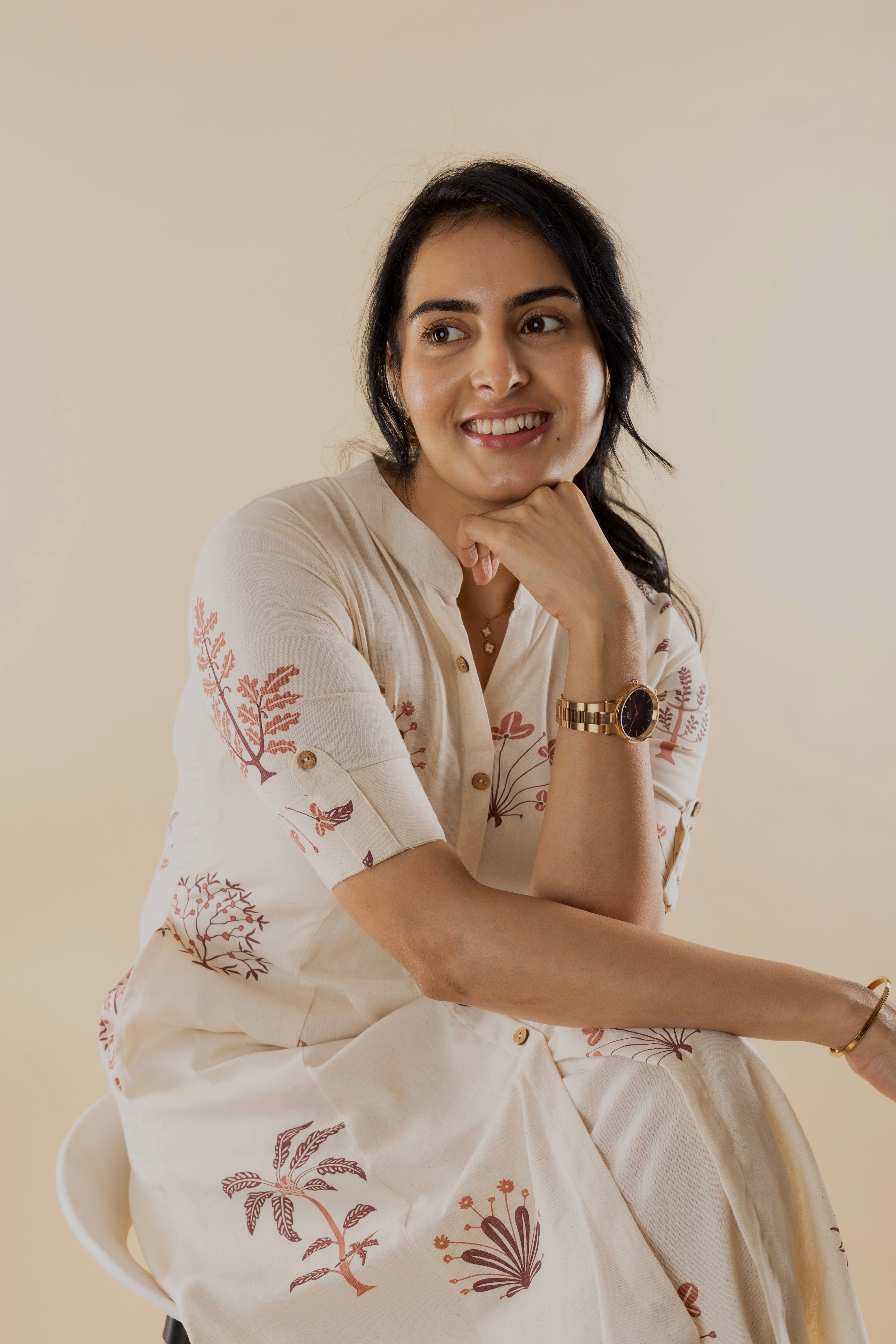 Rosina - Off White Cotton Kurta Set