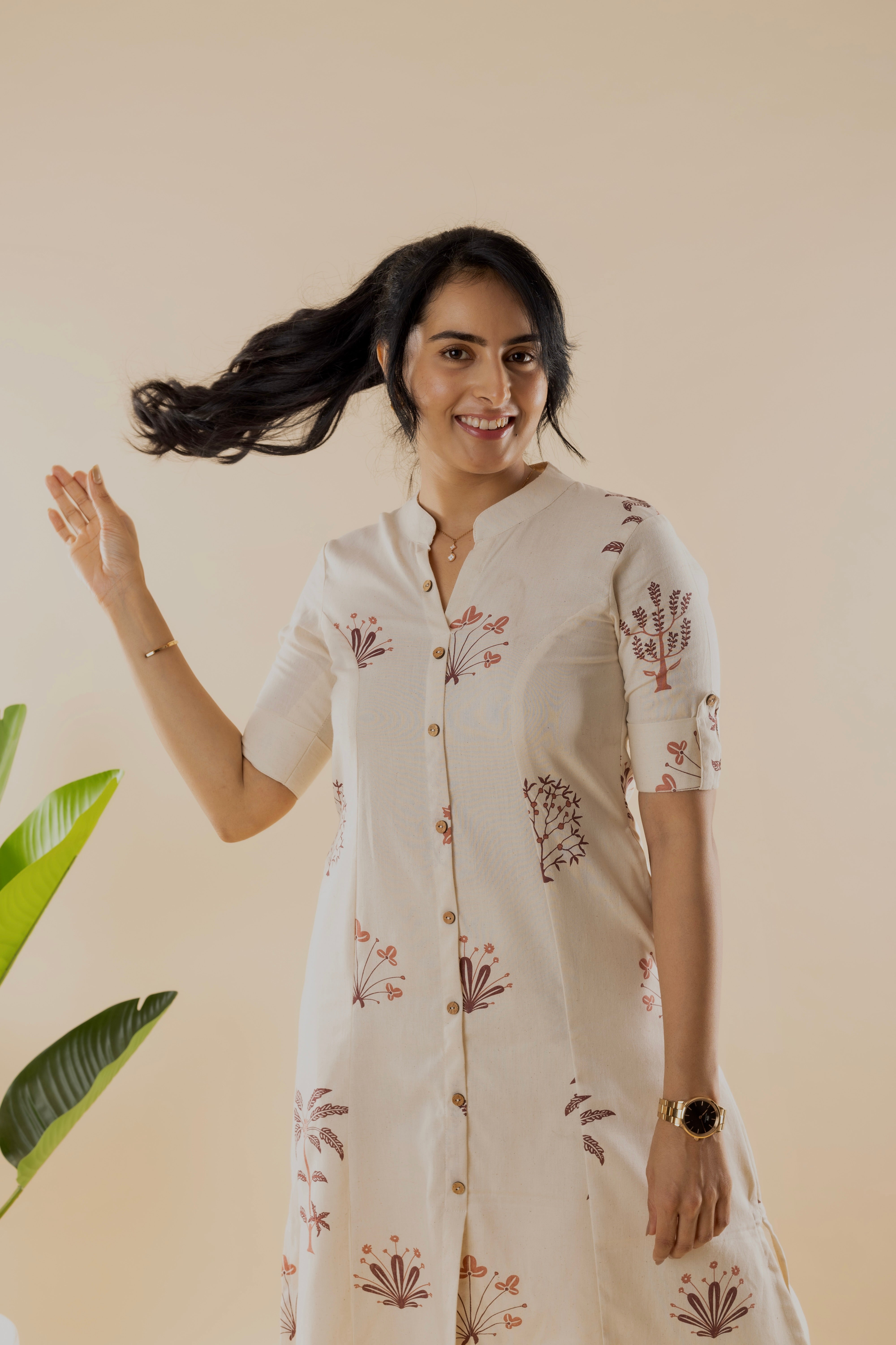 Rosina - Off White Cotton Kurta Set