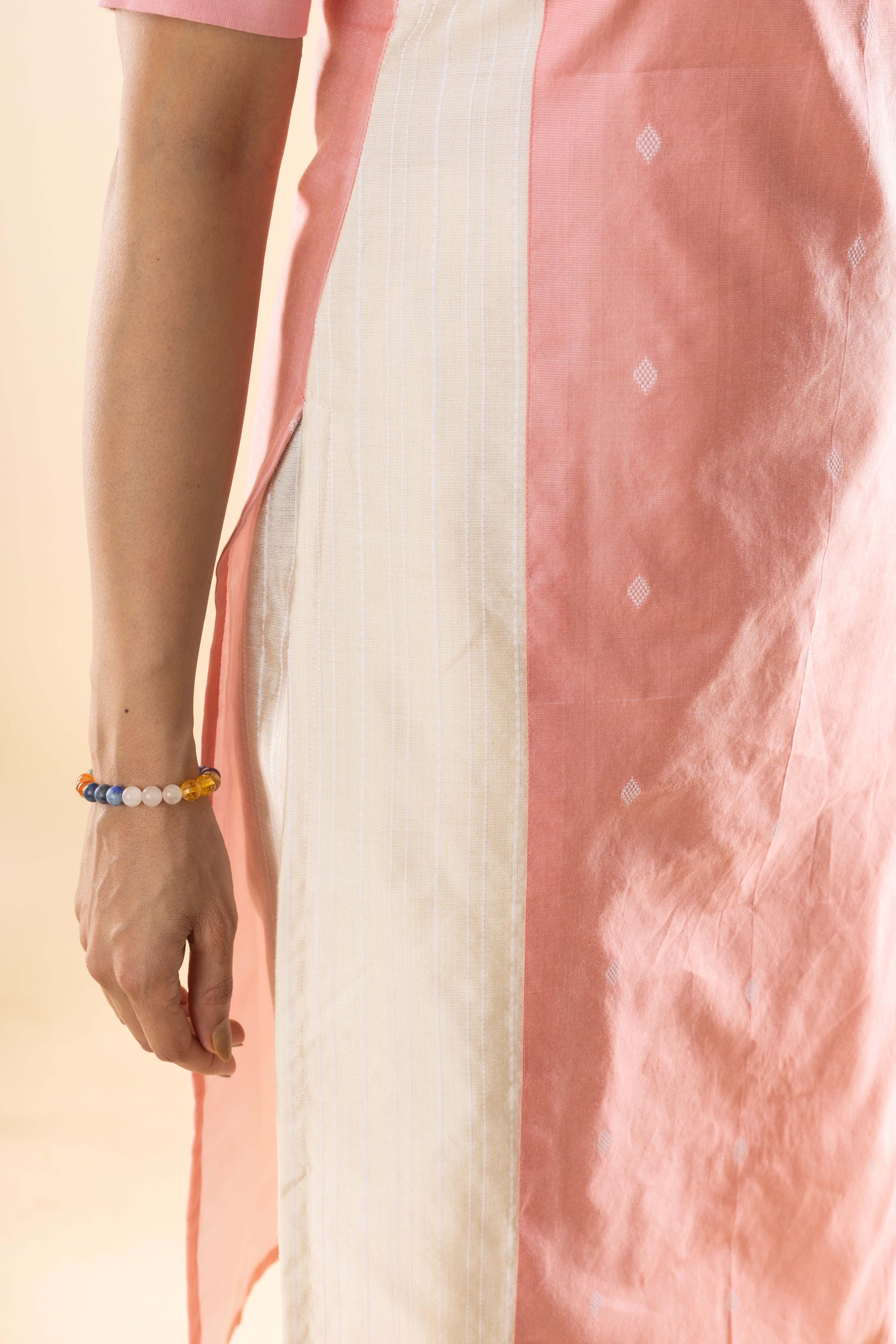 Melina - Pink Butter Silk Kurta Set