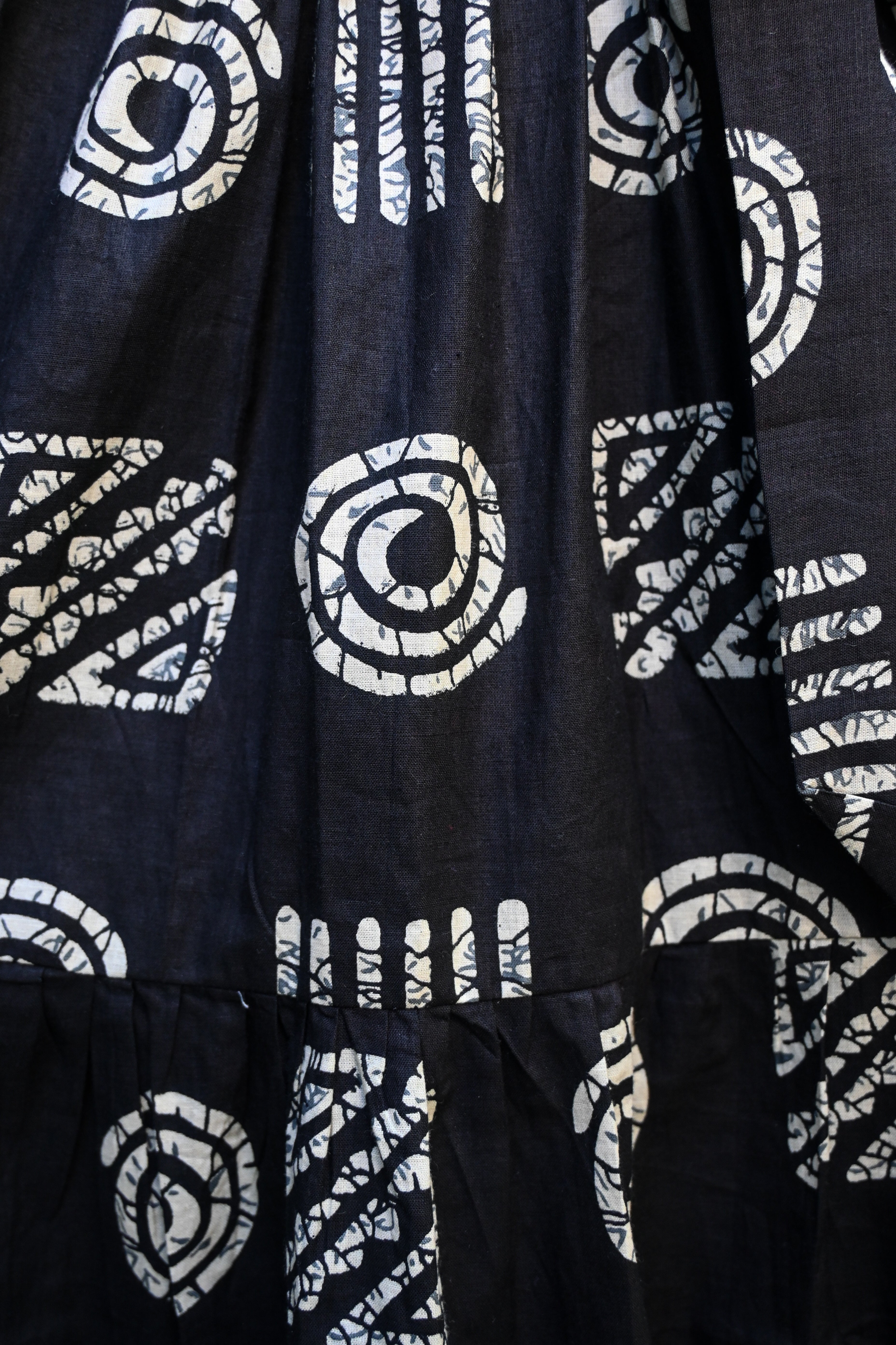 Black Soft Cotton Flared Maxi Dress