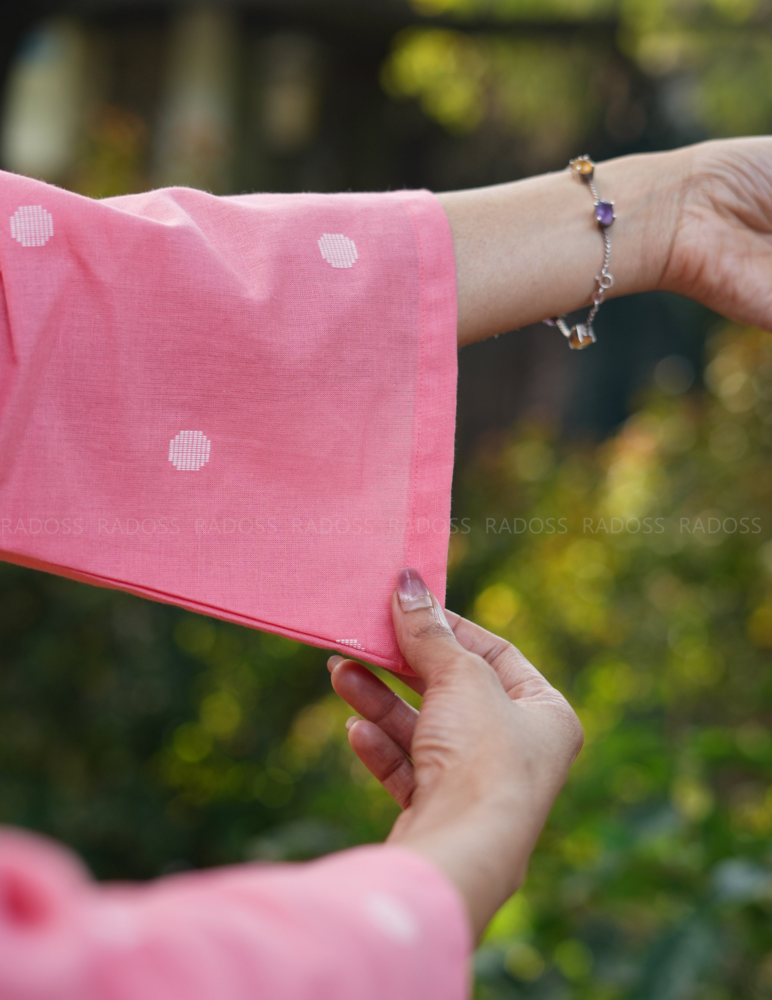Peach Handloom Cotton Top