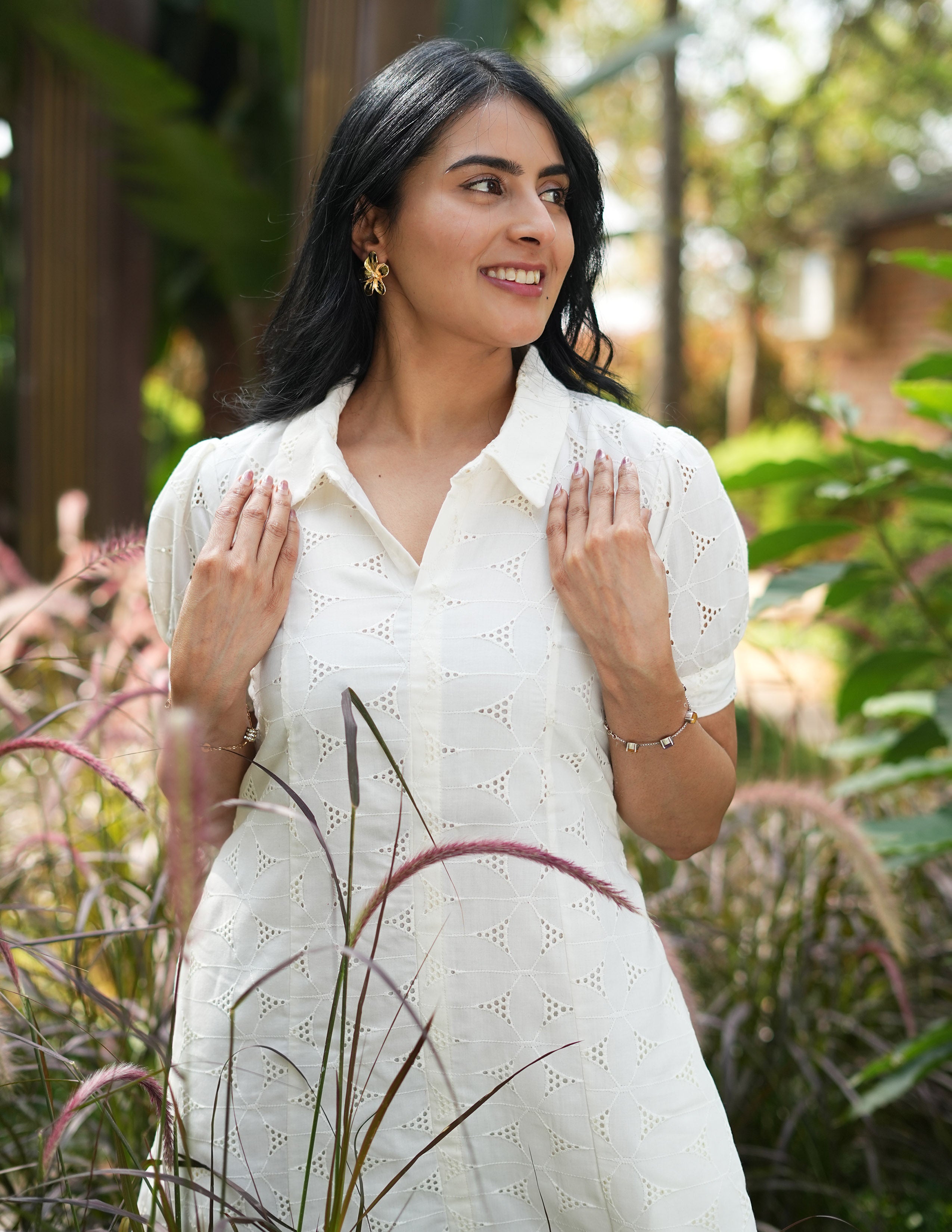 Off-White Hakoba A-Line Dress