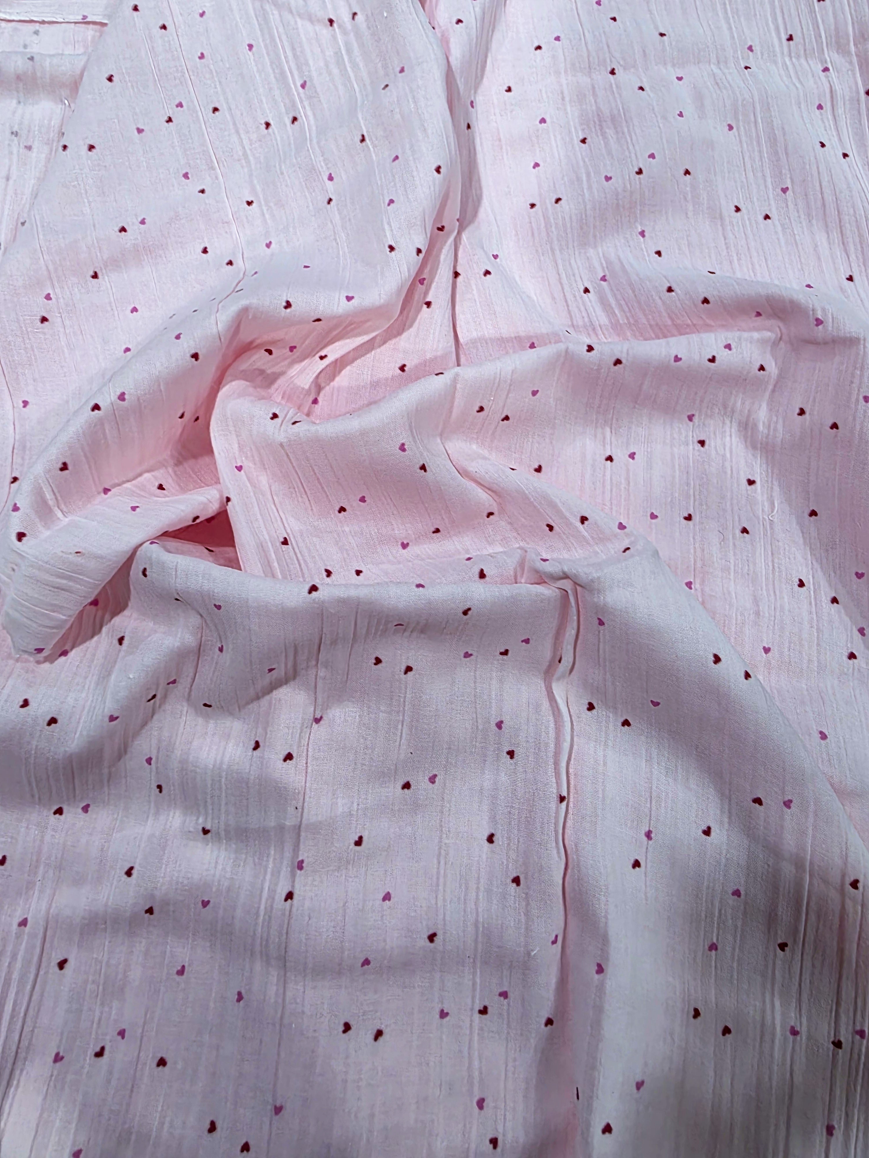 Baby Pink Muslin 2-Tier Midi Dress