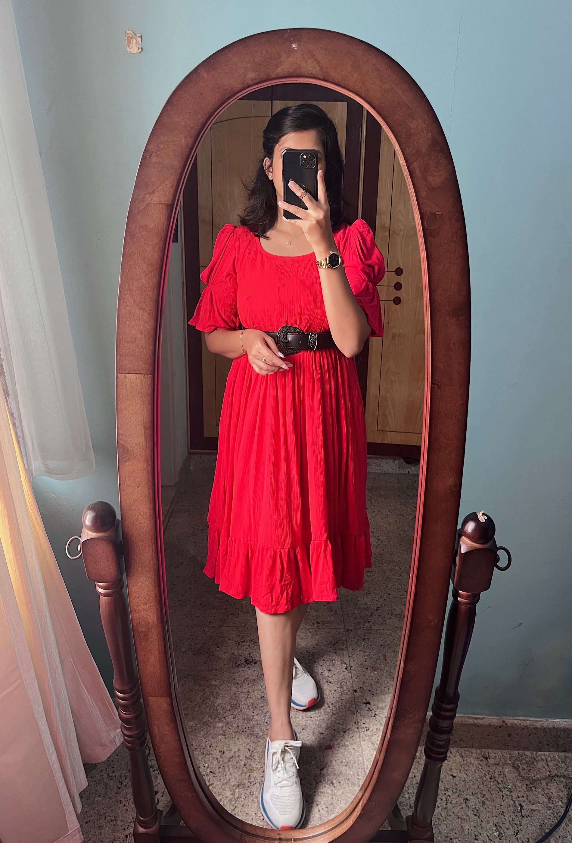 Red crush dress