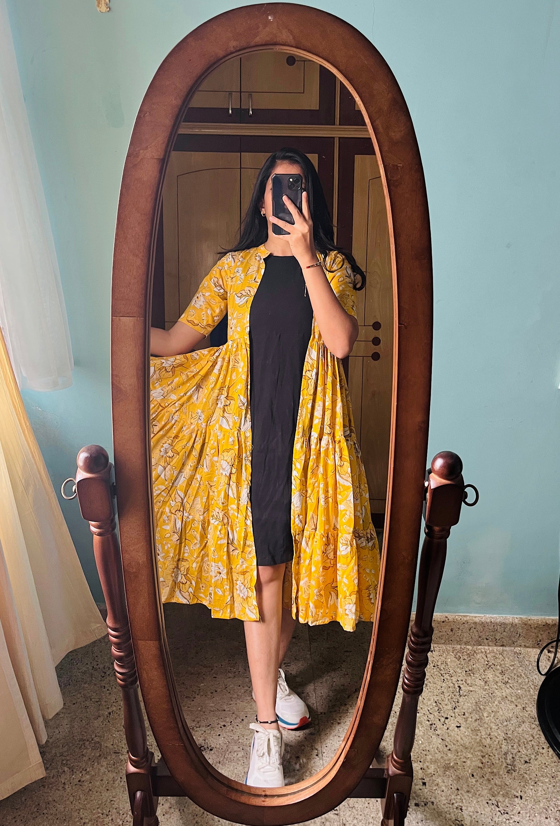 Yellow shrug dress - RD314