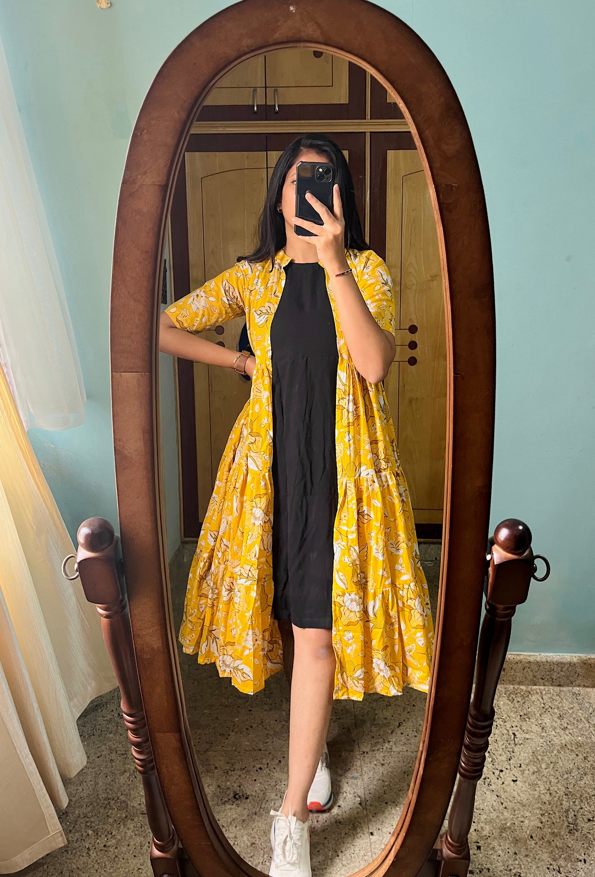 Yellow shrug dress - RD314