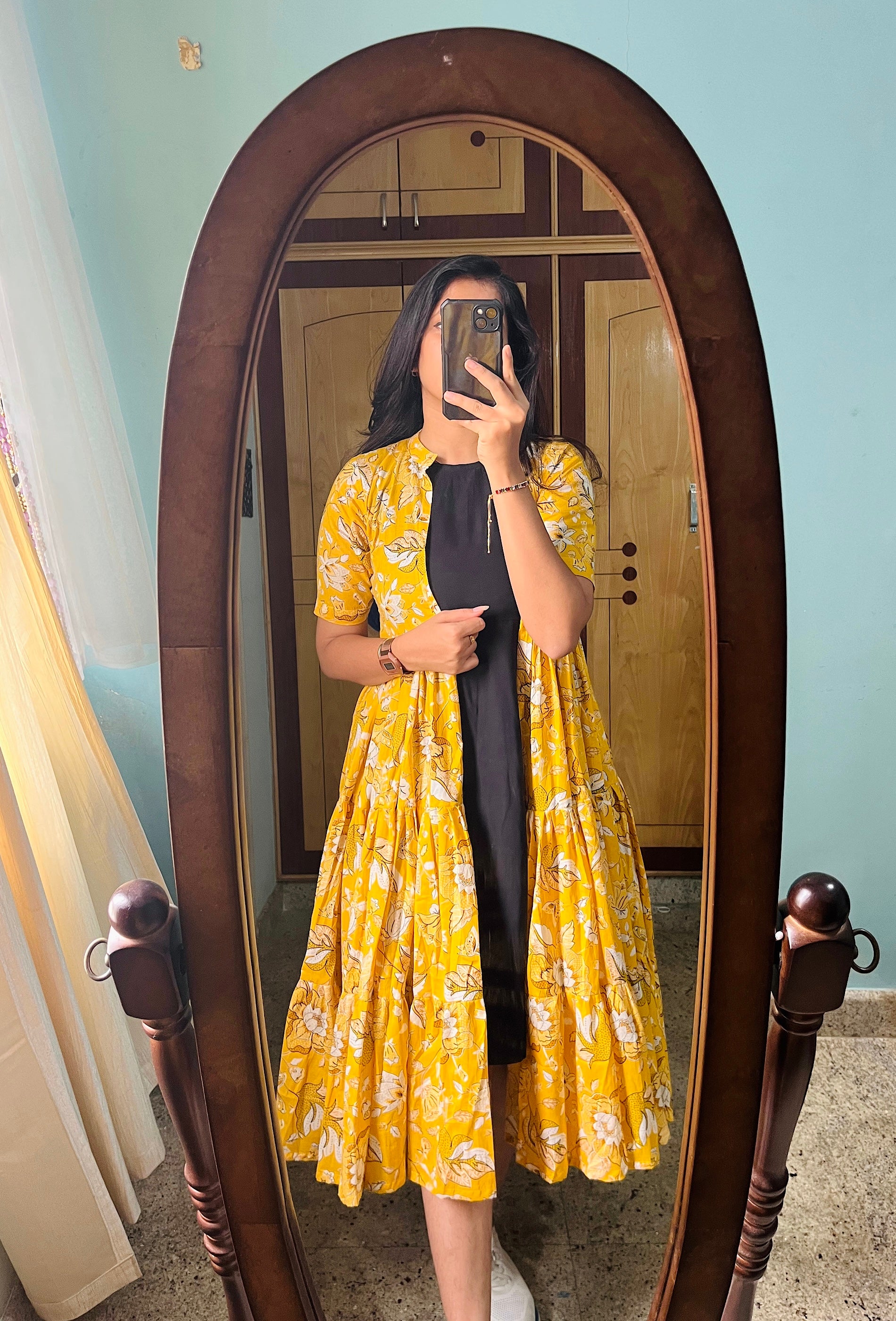 Yellow shrug dress - RD314